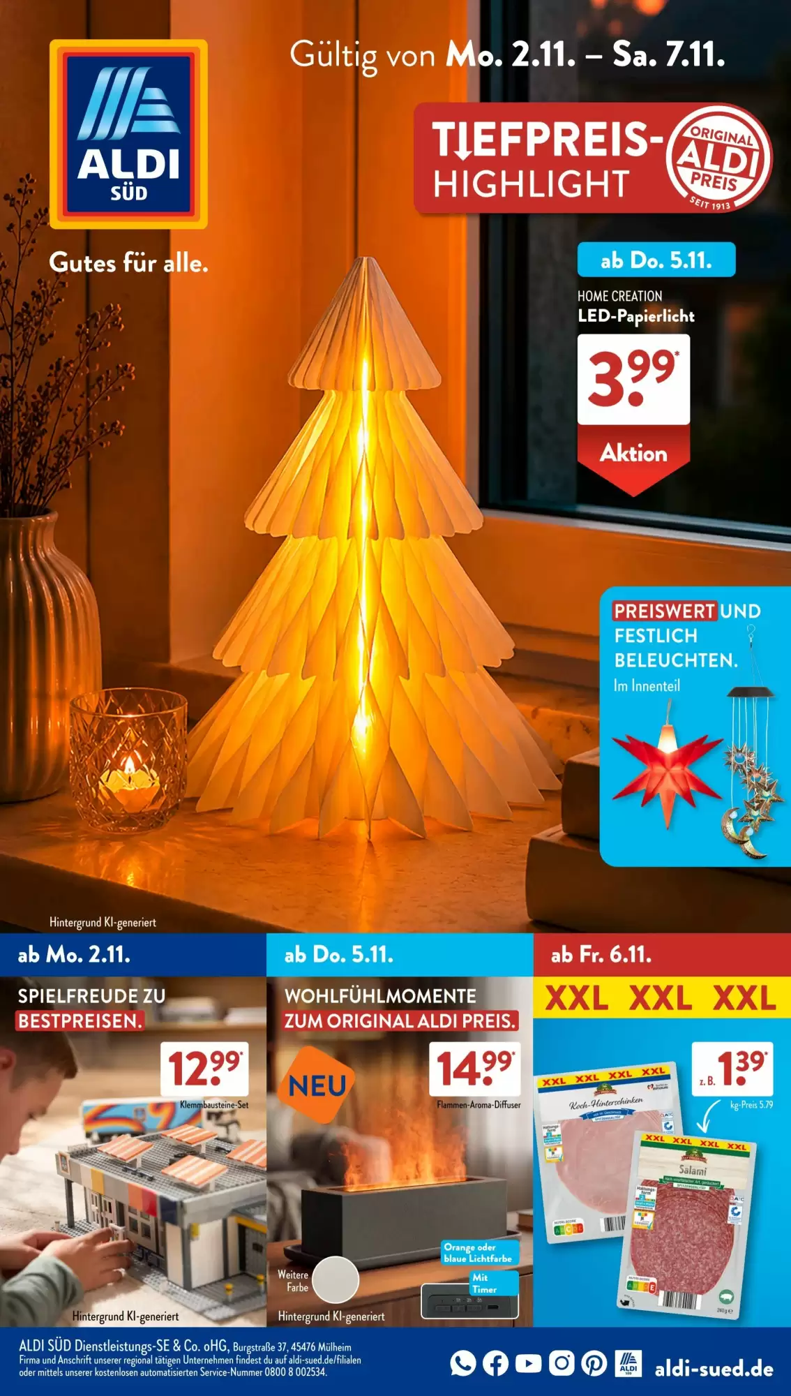 Aldi Süd Prospekt (ab 02.11.2026) zum Blättern - Seite 1