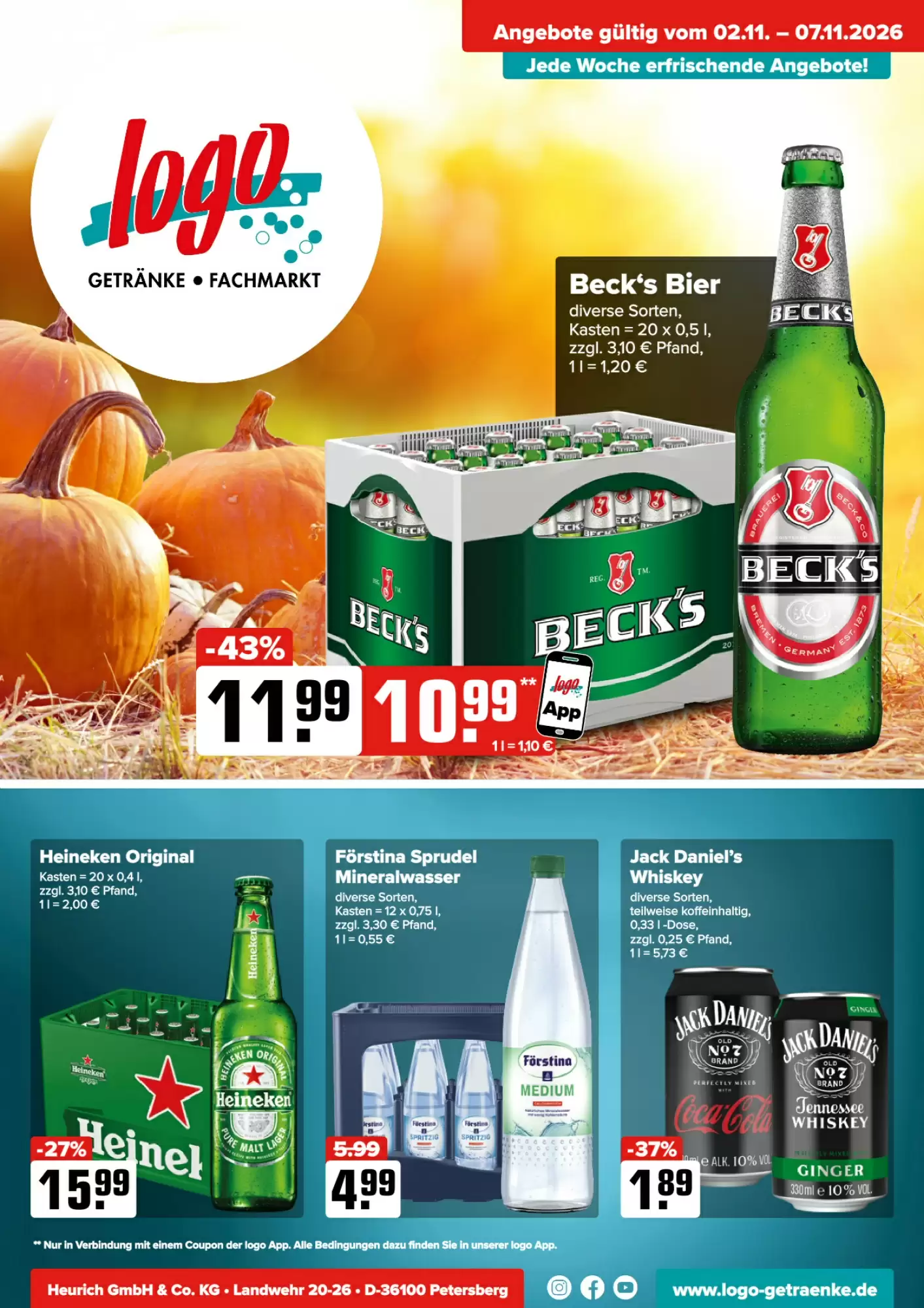 Logo Getränkemarkt Prospekt (ab 02.11.2026) zum Blättern - Seite 1