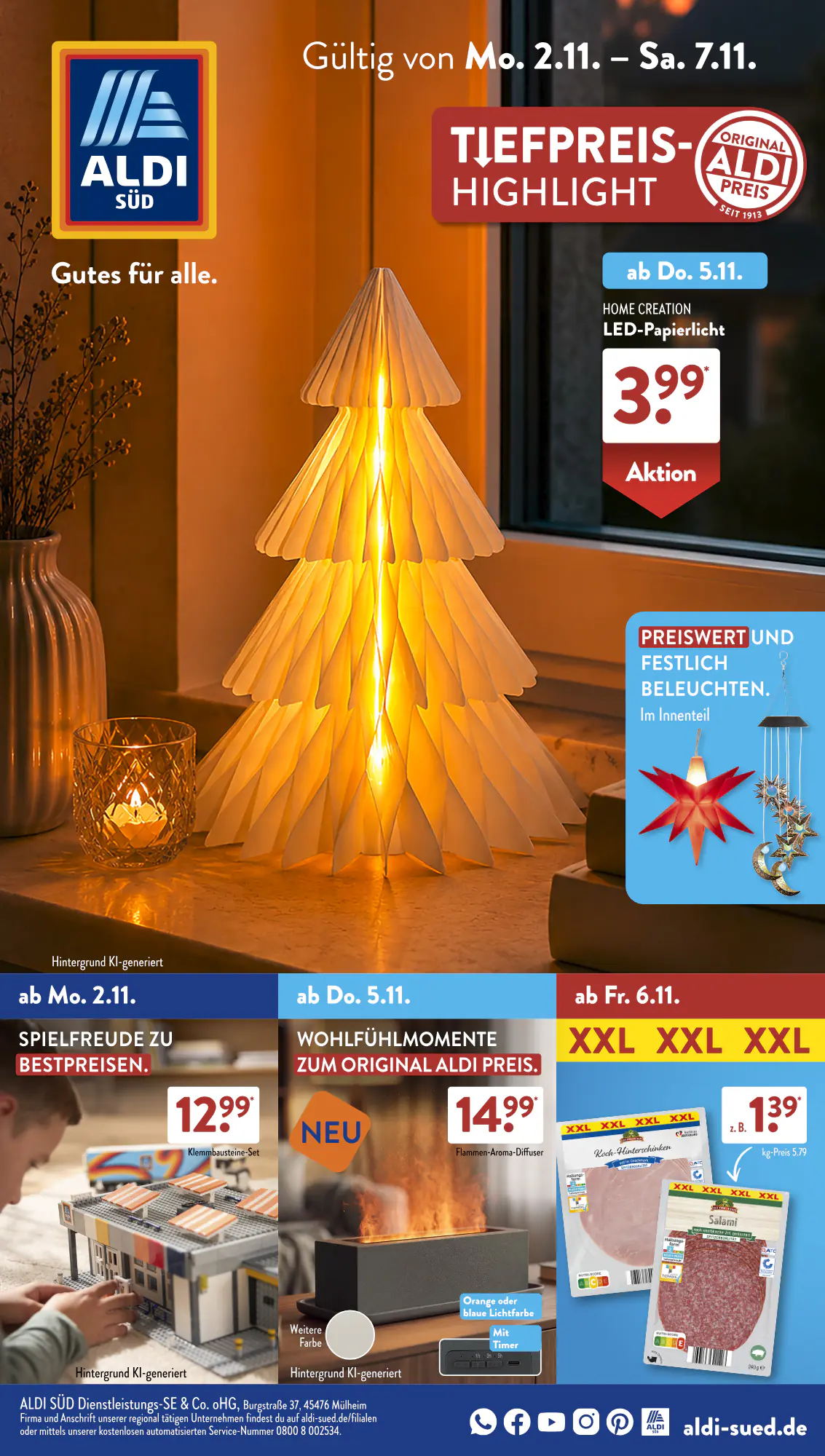Aldi Süd Prospekt (ab 02.11.2026) zum Blättern - Seite 1