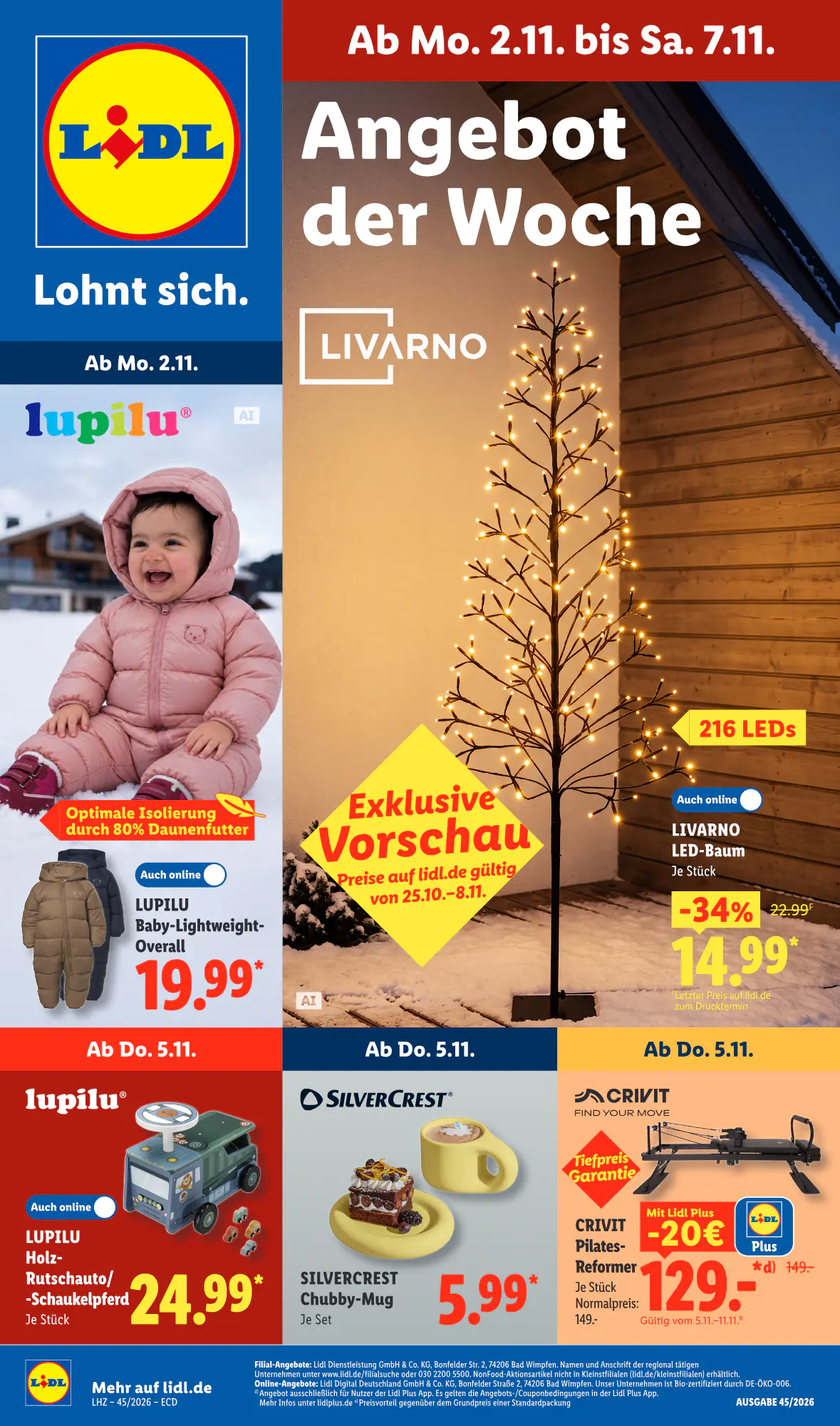 Lidl Prospekt (ab 02.11.2026) zum Blättern - Seite 1