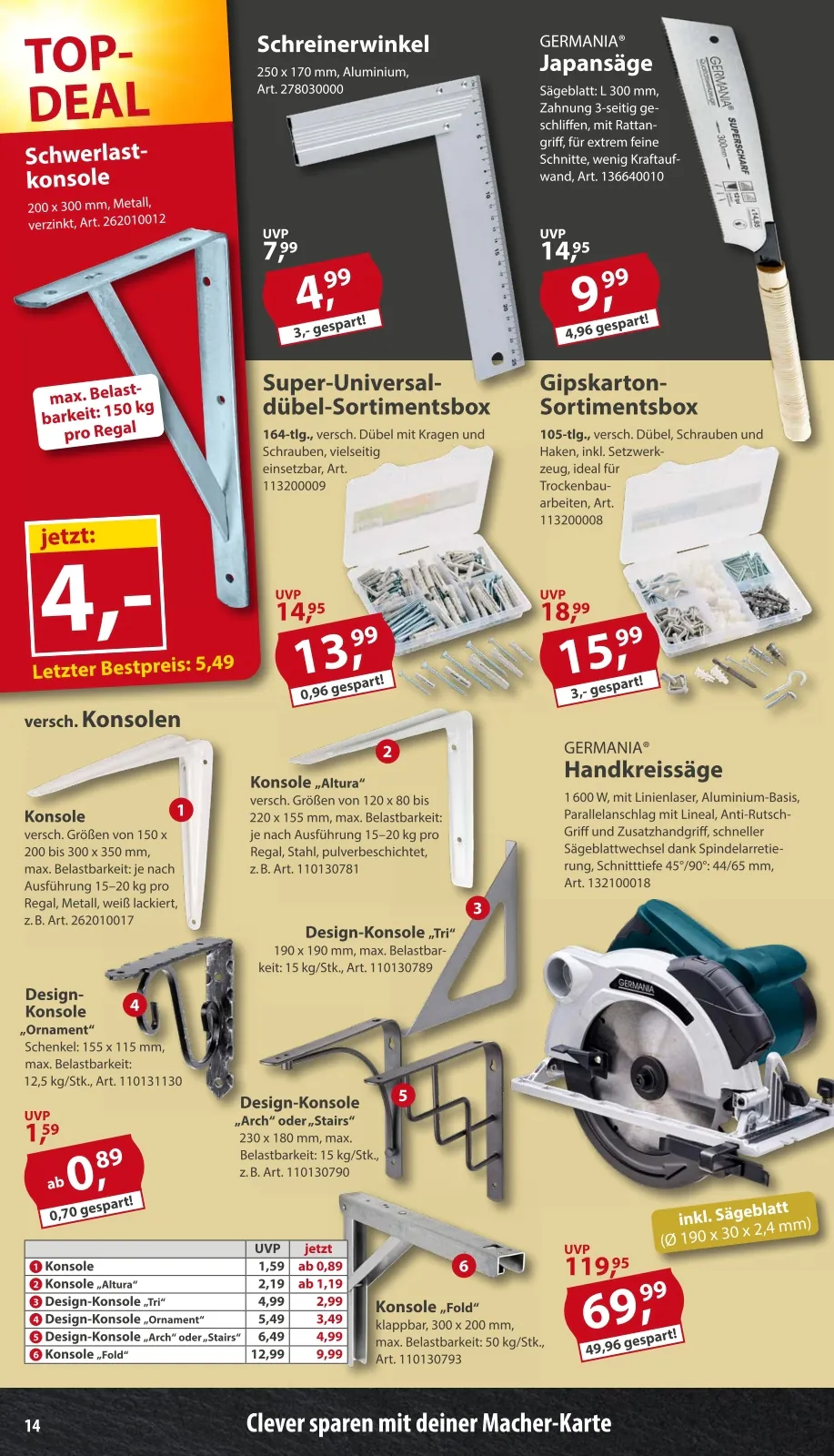 Sonderpreis Baumarkt Prospekt (ab 02.11.2026) zum Blättern - Seite 14