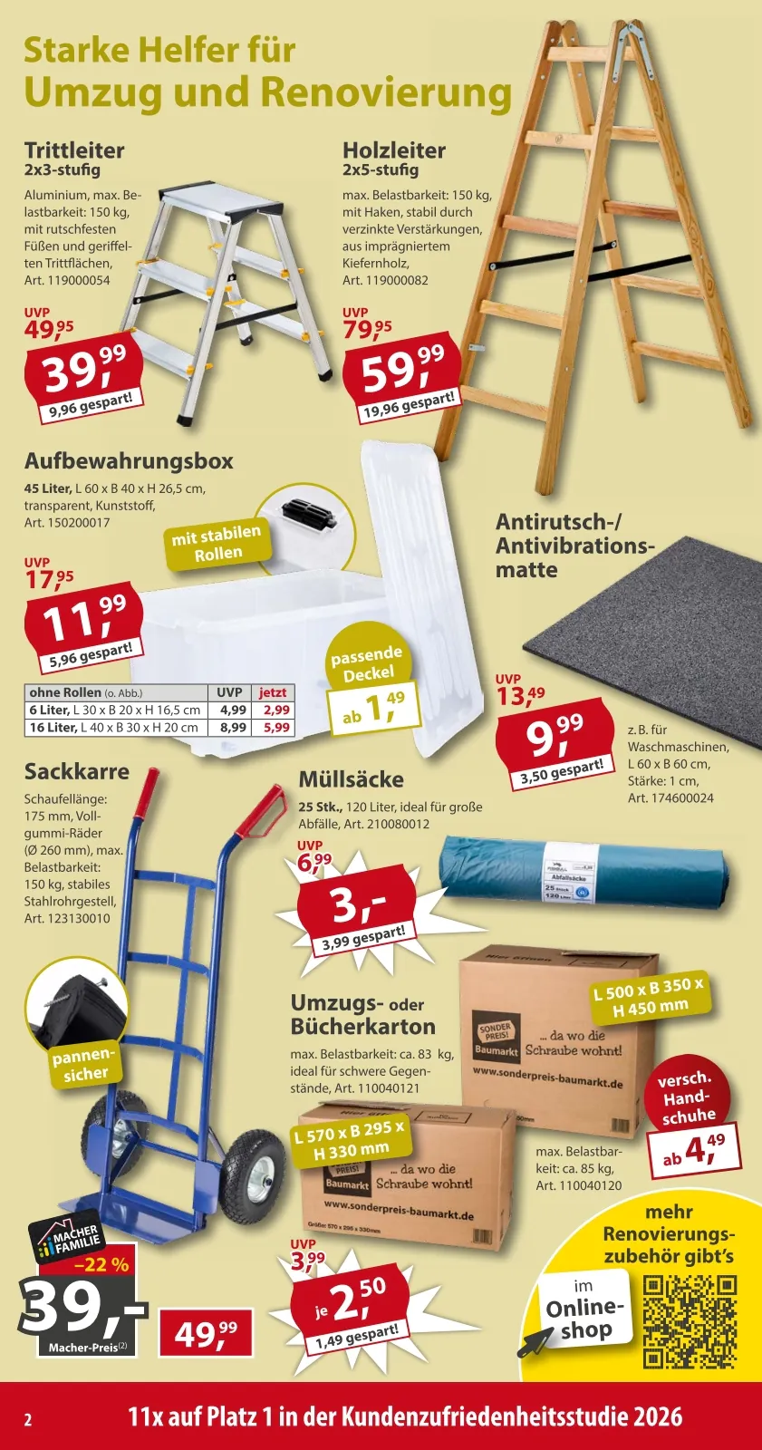 Sonderpreis Baumarkt Prospekt (ab 02.11.2026) zum Blättern - Seite 2