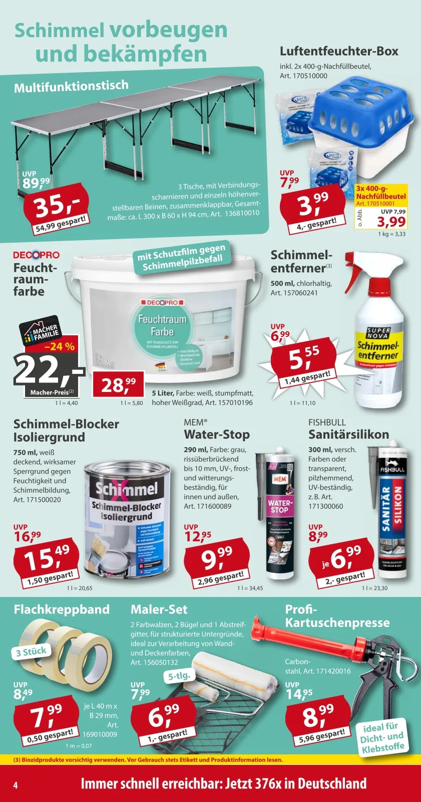 Sonderpreis Baumarkt Prospekt (ab 02.11.2026) zum Blättern - Seite 4
