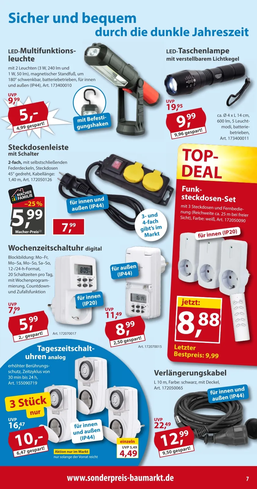 Sonderpreis Baumarkt Prospekt (ab 02.11.2026) zum Blättern - Seite 7