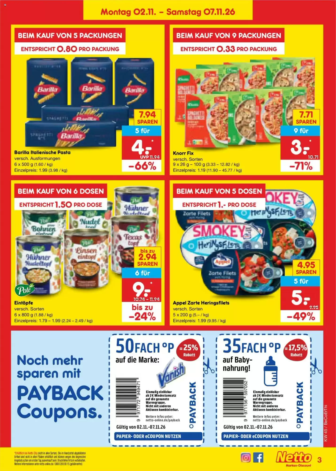 Netto Marken-Discount Prospekt (ab 02.11.2026) zum Blättern - Seite 3