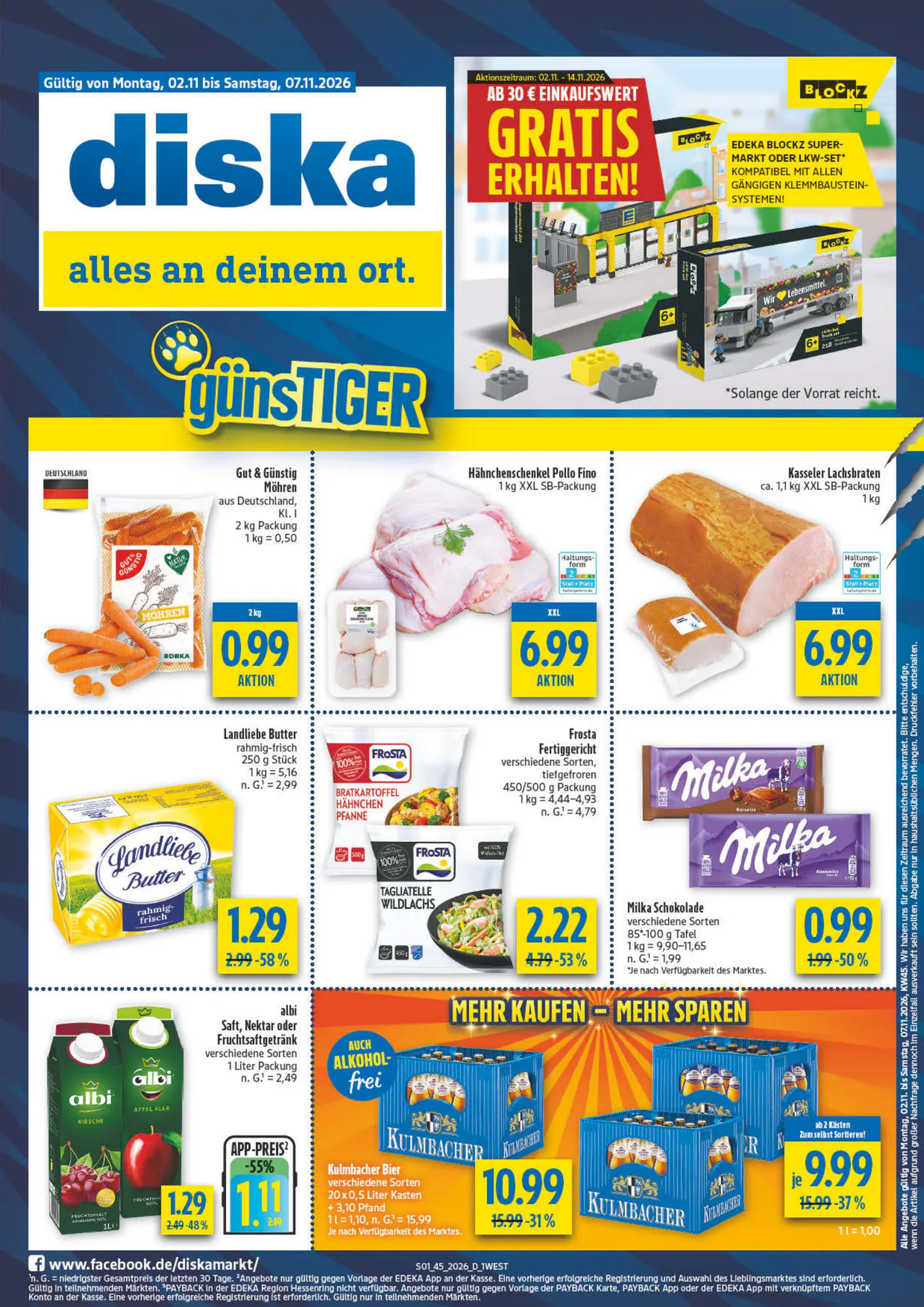 diska Prospekt (ab 02.11.2026) zum Blättern - Seite 1