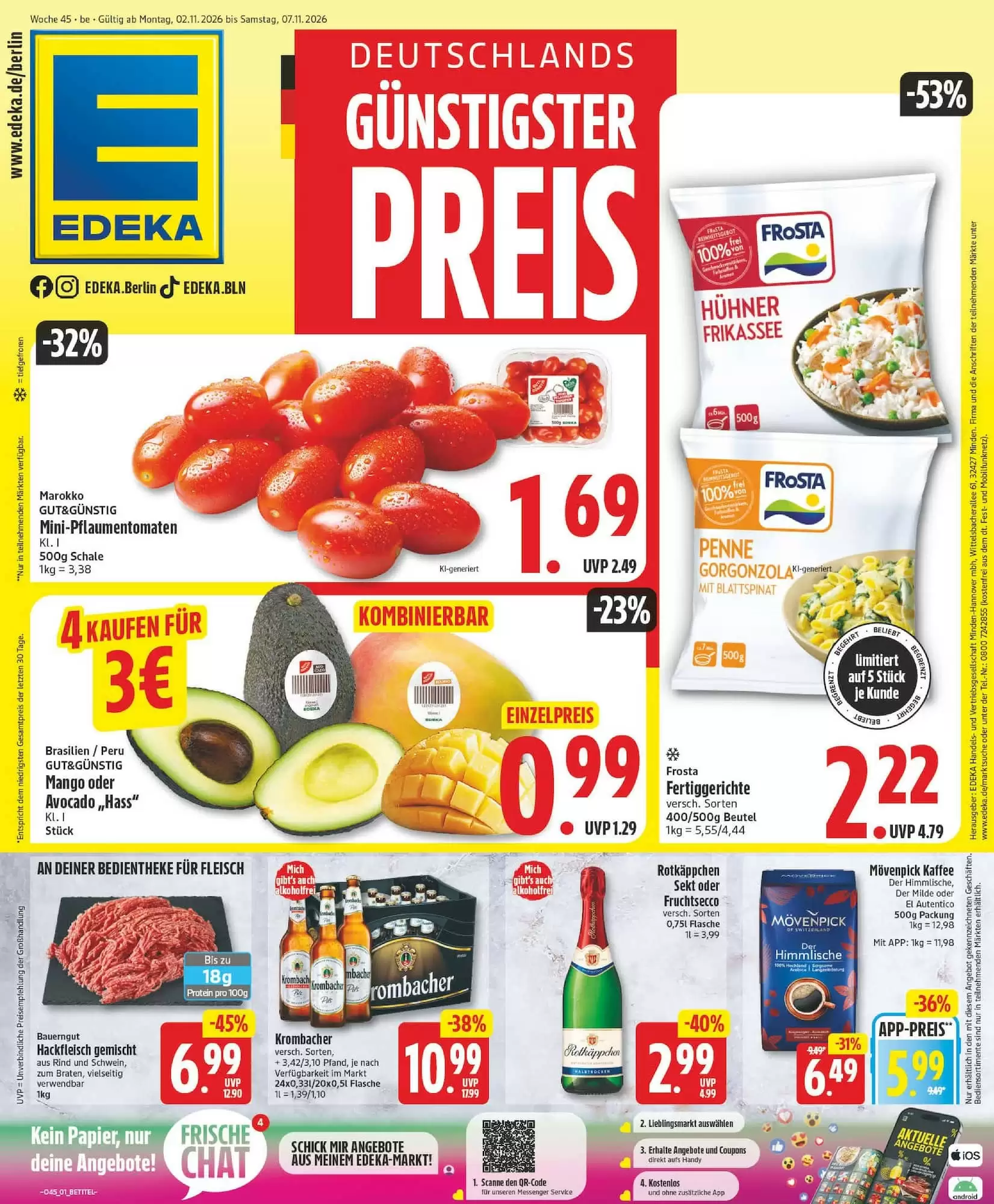 Edeka Prospekt (ab 02.11.2026) zum Blättern - Seite 1