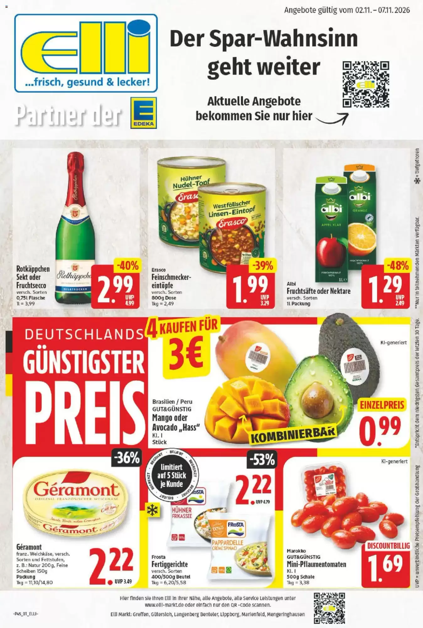 Elli Markt Prospekt (ab 02.11.2026) zum Blättern - Seite 1