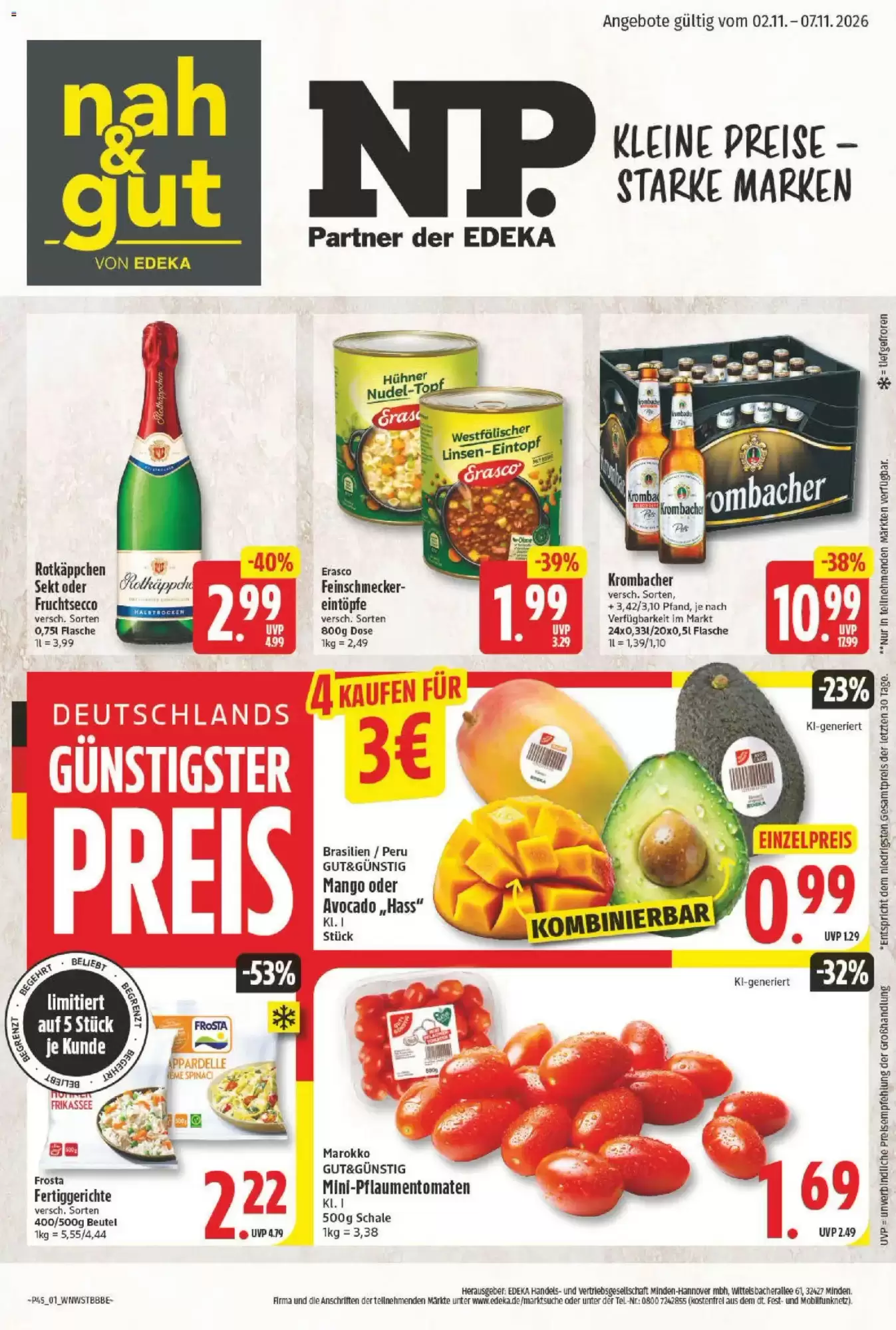NP Discount Prospekt (ab 02.11.2026) zum Blättern - Seite 1