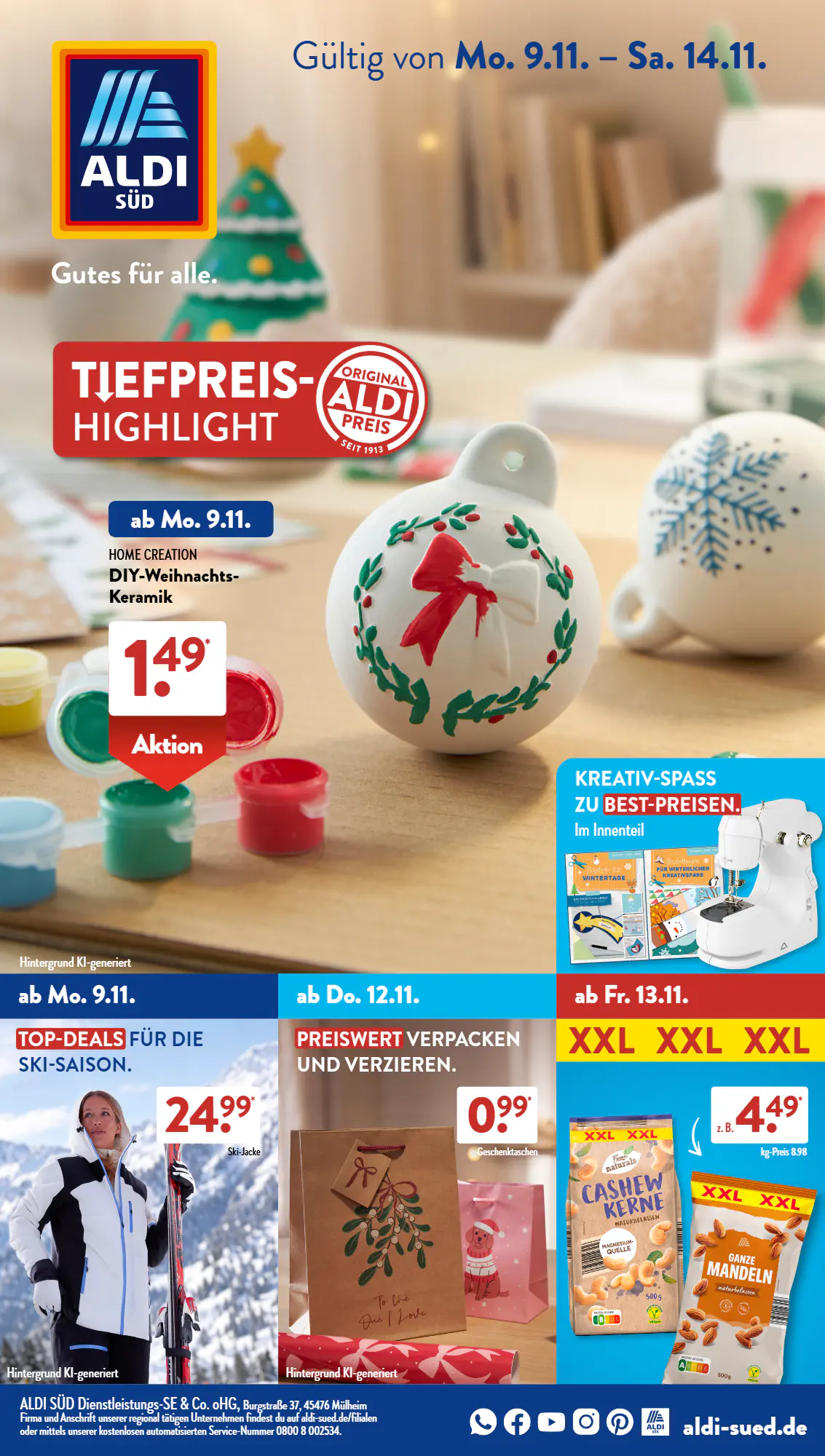 Aldi Süd Prospekt (ab 09.11.2026) zum Blättern - Seite 1