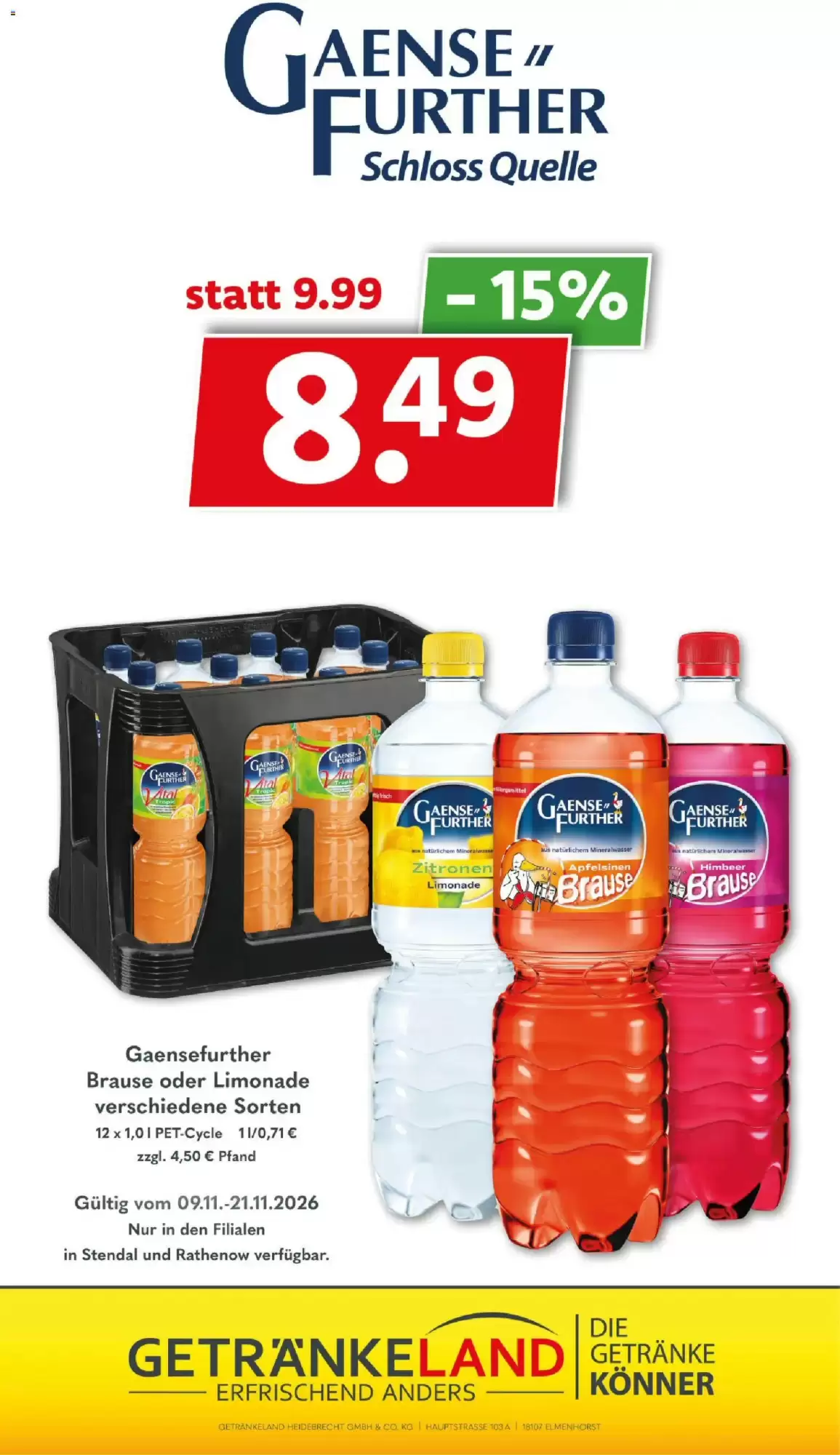 Getränkeland Prospekt (ab 09.11.2026) zum Blättern - Seite 10