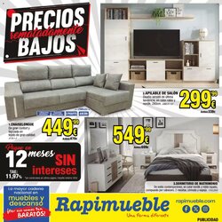Folleto promocional de Rapimueble válido desde el 01/11/2025