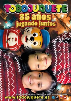 Folleto promocional de Todojuguete válido desde el 20/11/2025