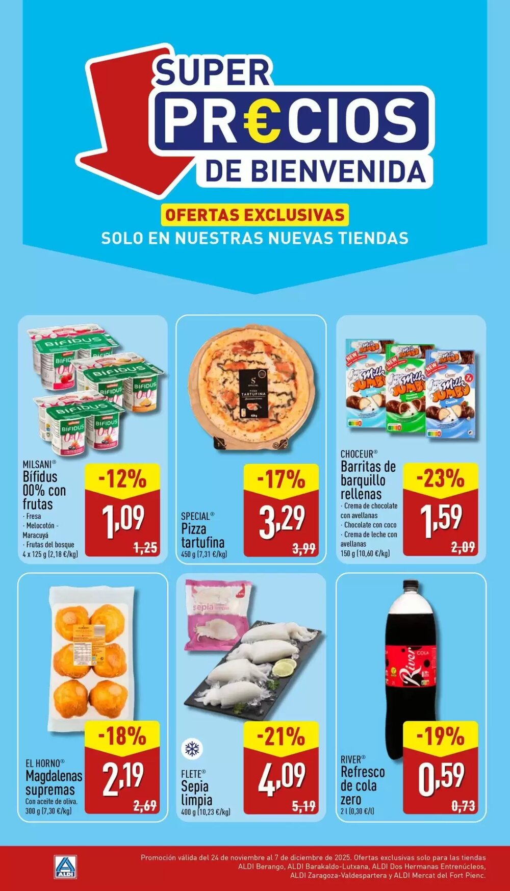 Folleto promocional de ALDI válido desde el 24/11/2025 - Página 1.