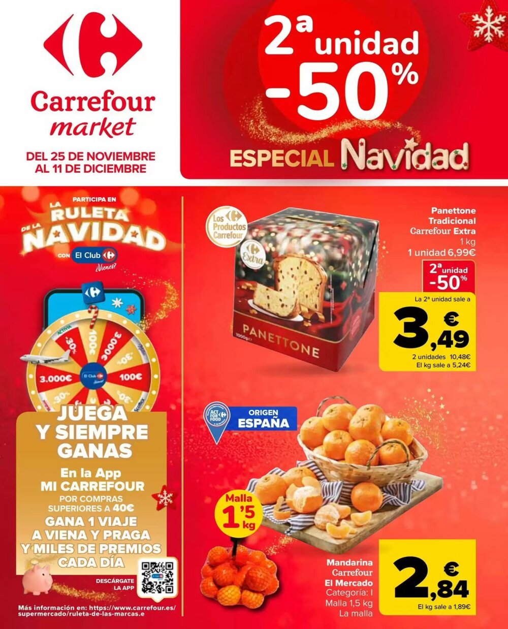 Folleto promocional de Carrefour Market válido desde el 25/11/2025 - Página 1.