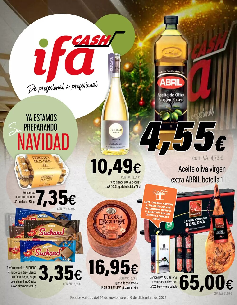 Folleto promocional de Cash Ifa válido desde el 26/11/2025 - Página 1.