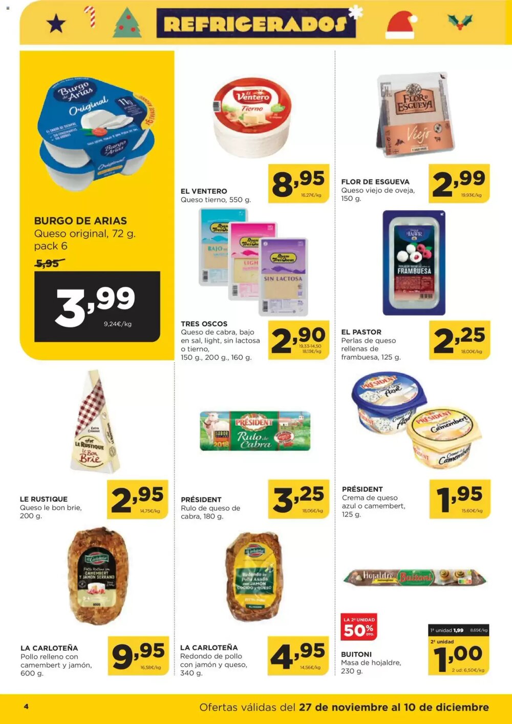 Folleto promocional de Alimerka válido desde el 27/11/2025 - Página 4.