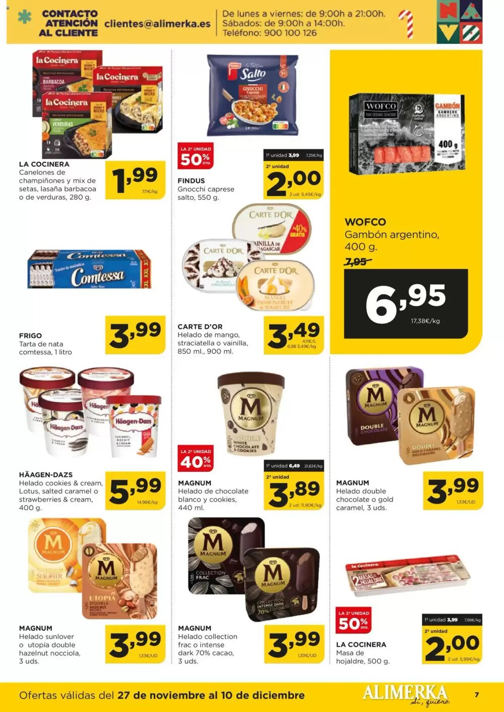 Folleto promocional de Alimerka válido desde el 27/11/2025 - Página 7.