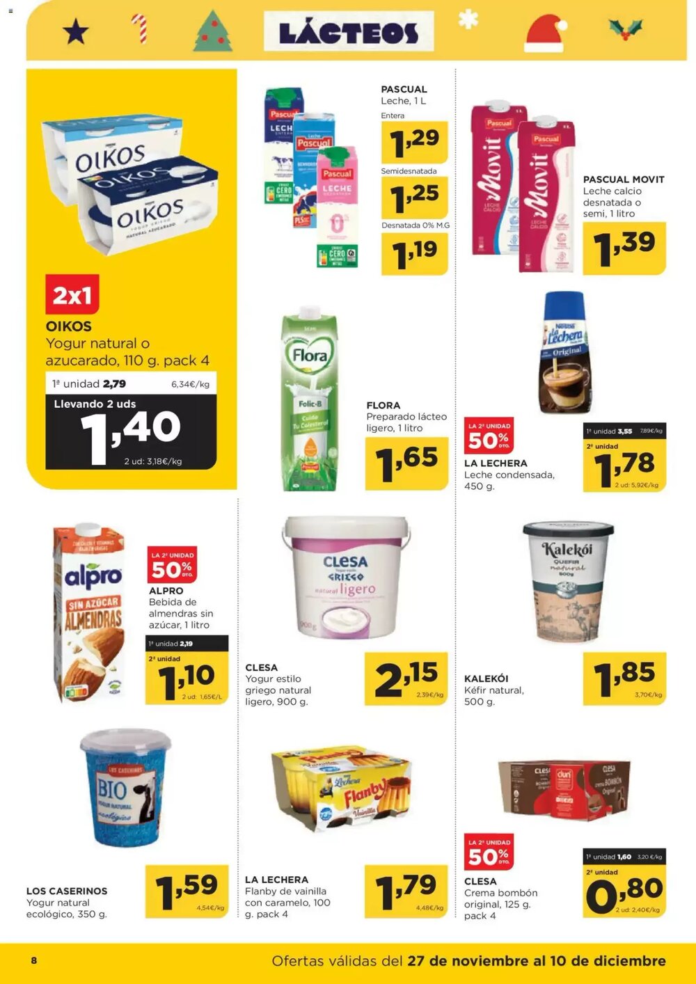Folleto promocional de Alimerka válido desde el 27/11/2025 - Página 8.