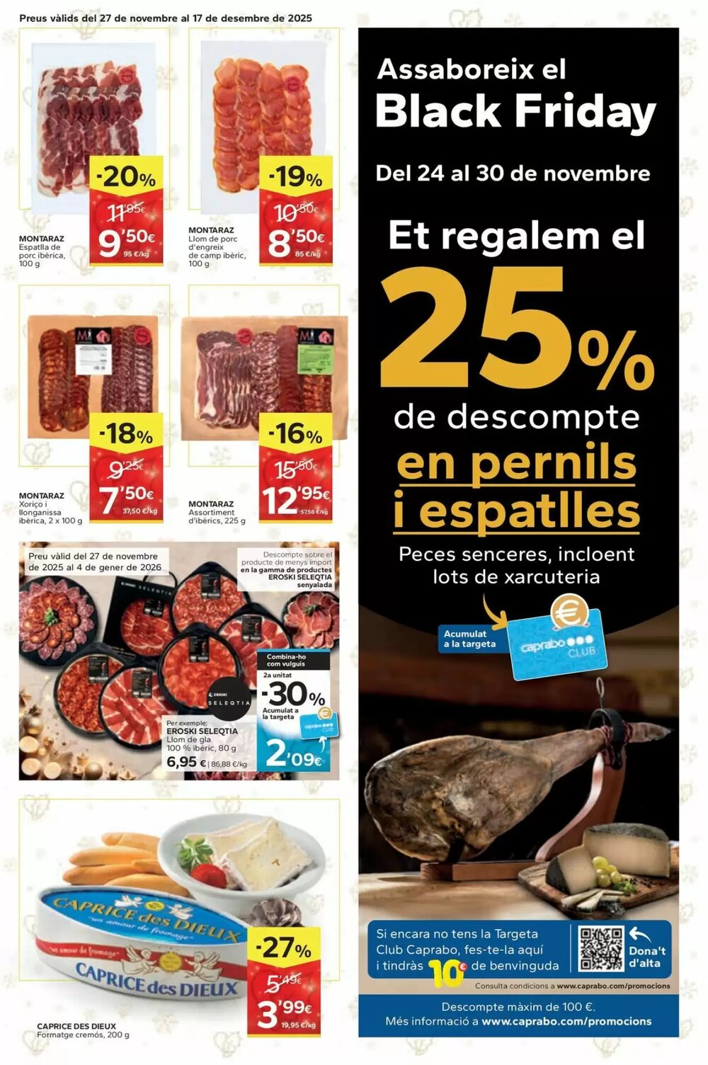 Folleto promocional de Caprabo válido desde el 27/11/2025 - Página 11.