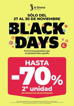 Folleto promocional de La Sirena válido desde el 27/11/2025
