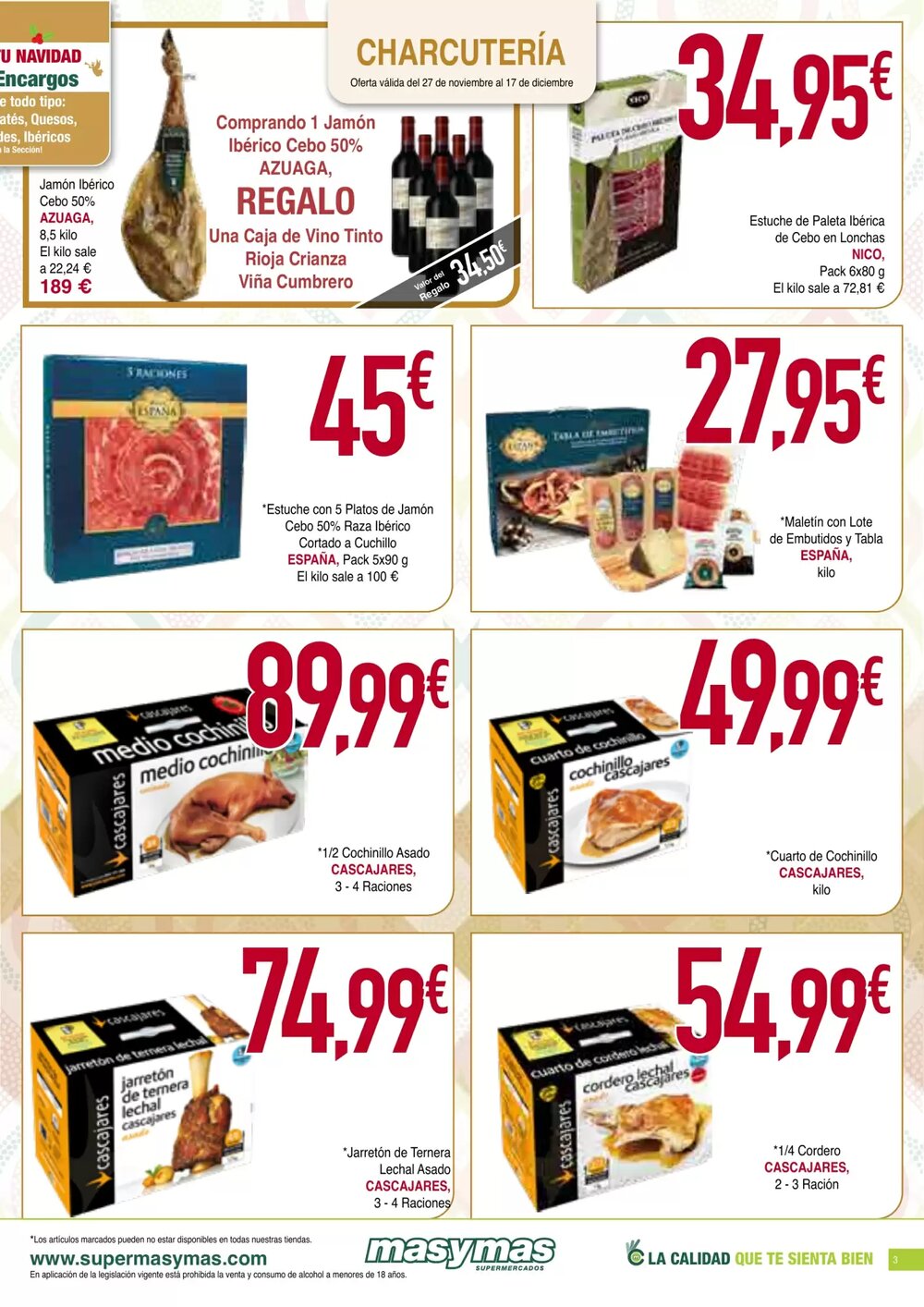 Folleto promocional de Masymas válido desde el 27/11/2025 - Página 3.
