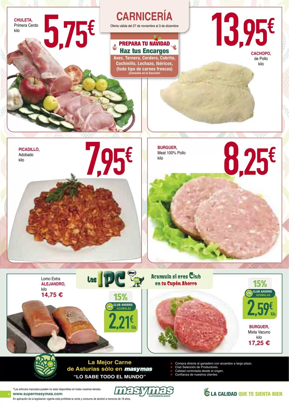 Folleto promocional de Masymas válido desde el 27/11/2025 - Página 4.