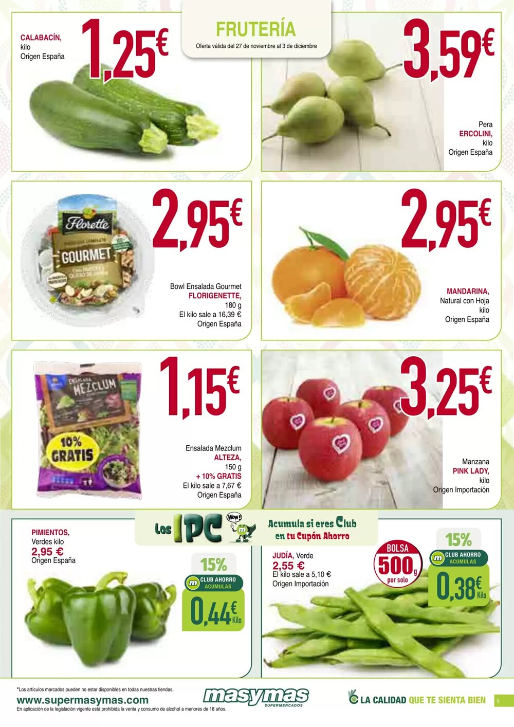 Folleto promocional de Masymas válido desde el 27/11/2025 - Página 5.