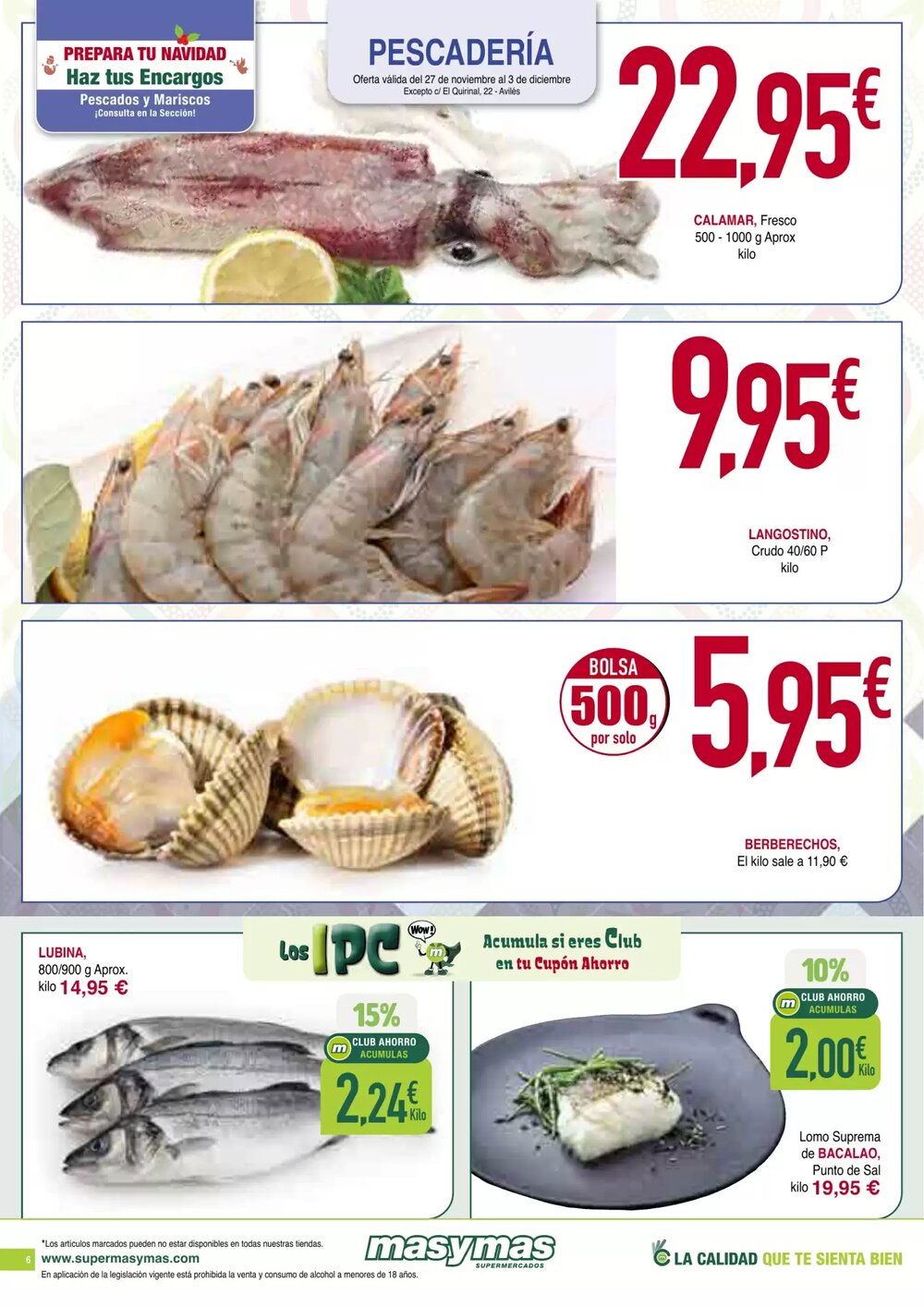 Folleto promocional de Masymas válido desde el 27/11/2025 - Página 6.