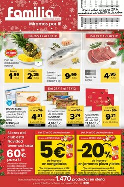 Folleto promocional de Autoservicios Familia válido desde el 27/11/2025