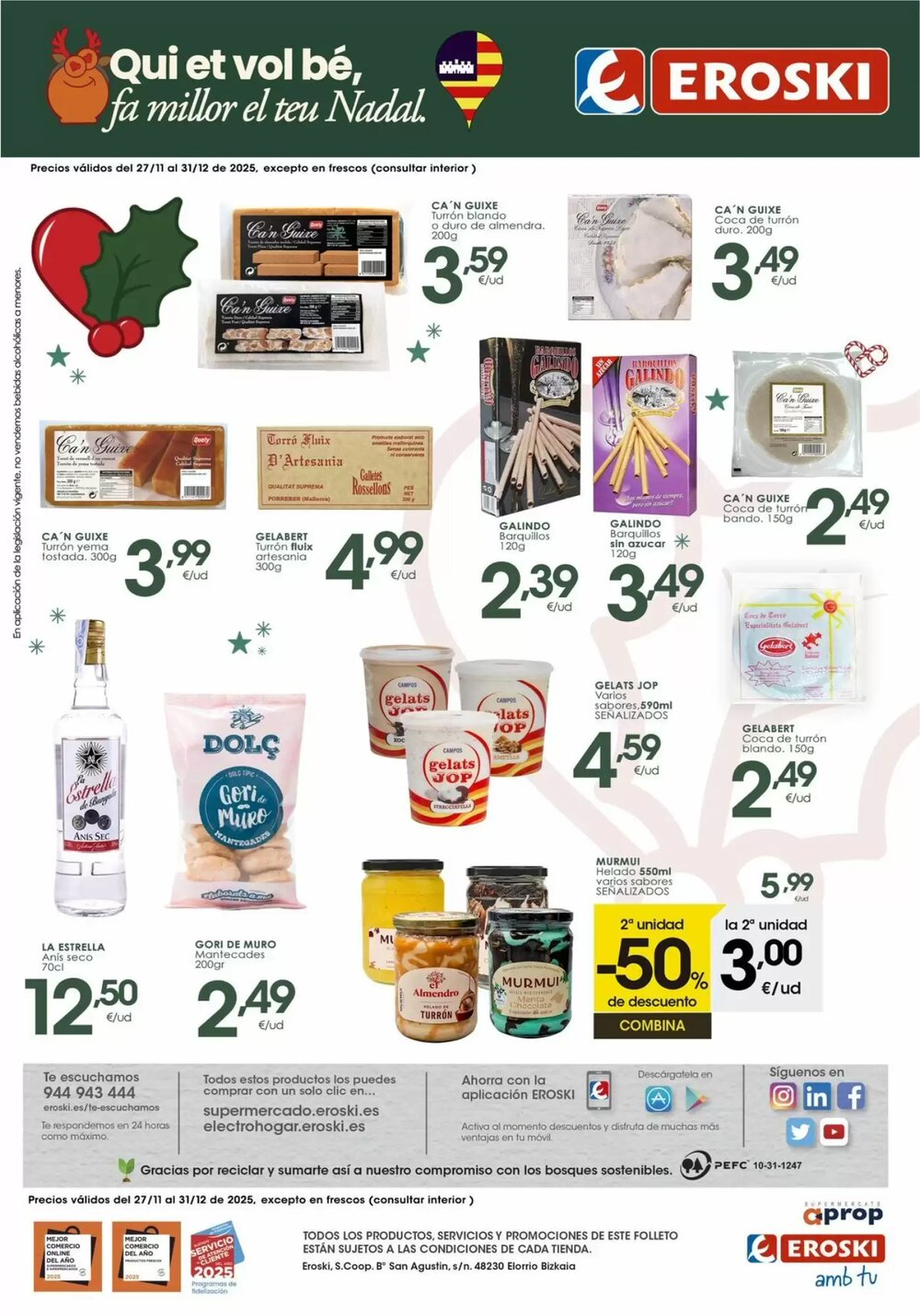 Folleto promocional de Eroski válido desde el 27/11/2025 - Página 8.