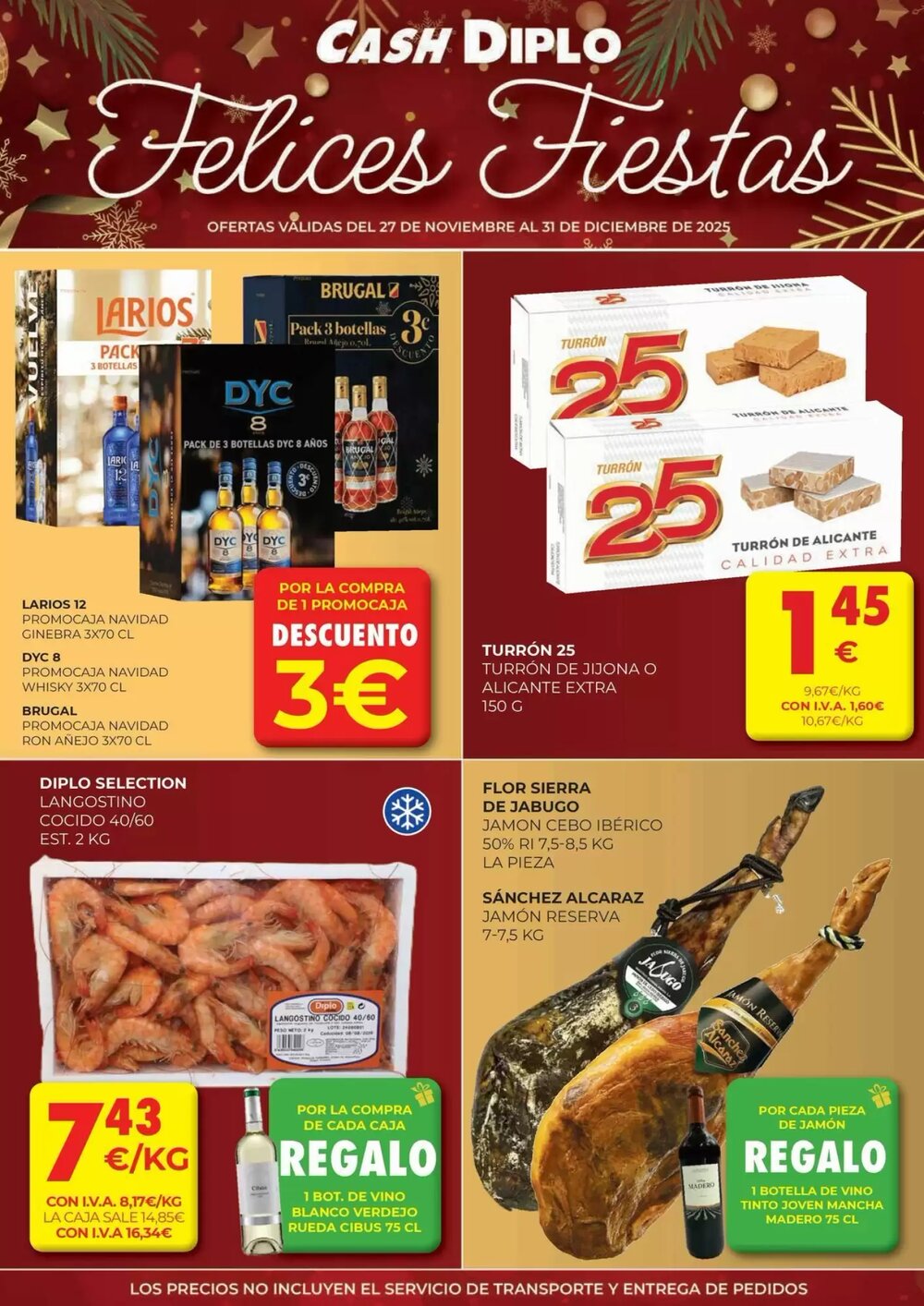 Folleto promocional de CashDiplo válido desde el 27/11/2025 - Página 1.