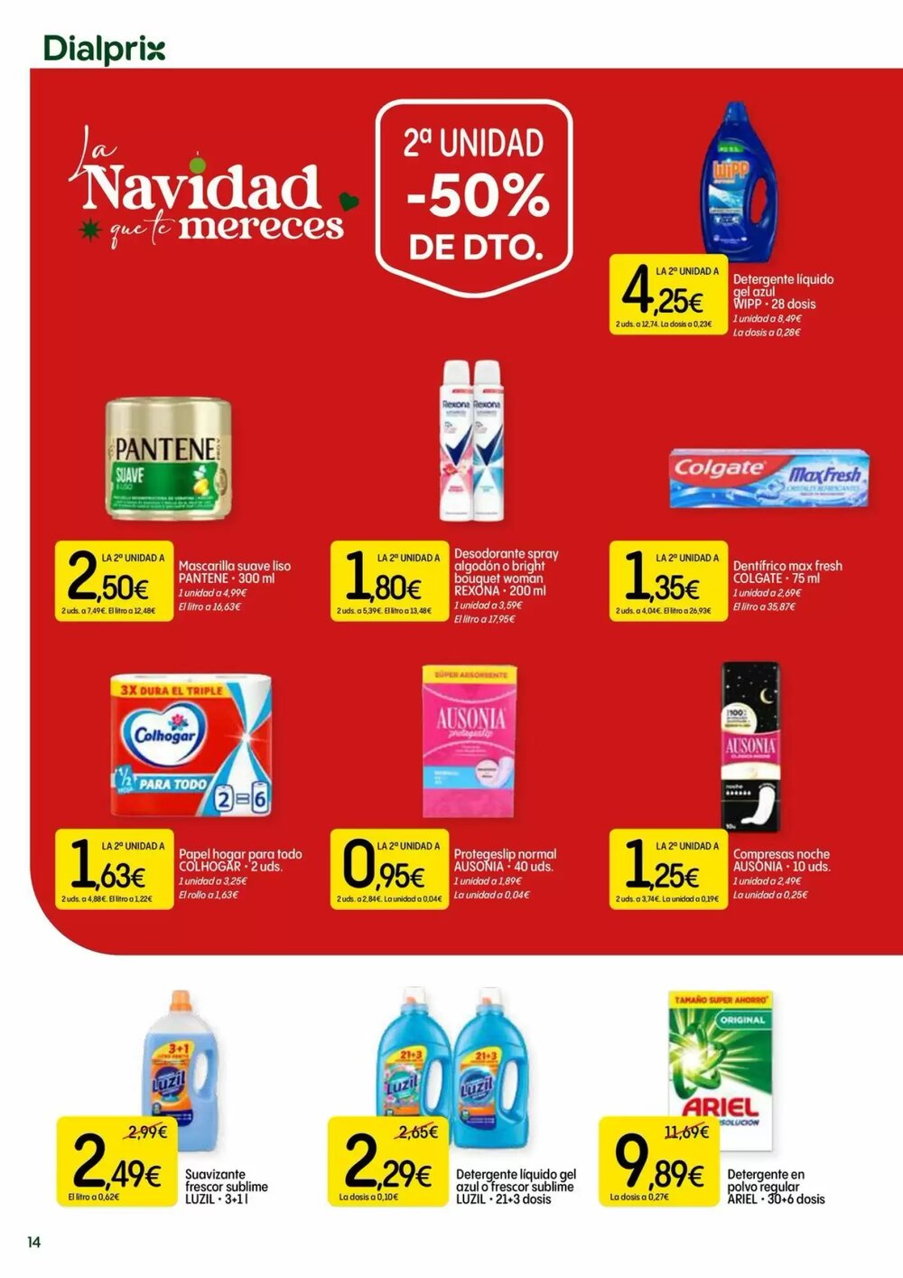 Folleto promocional de Dialprix válido desde el 27/11/2025 - Página 14.