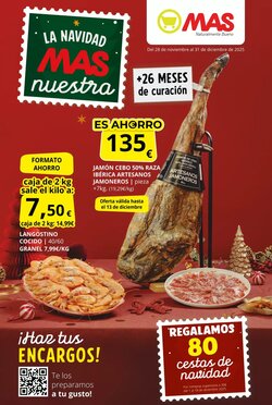 Folleto promocional de MAS válido desde el 28/11/2025