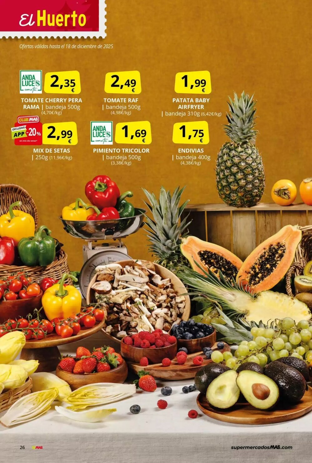 Folleto promocional de MAS válido desde el 28/11/2025 - Página 26.