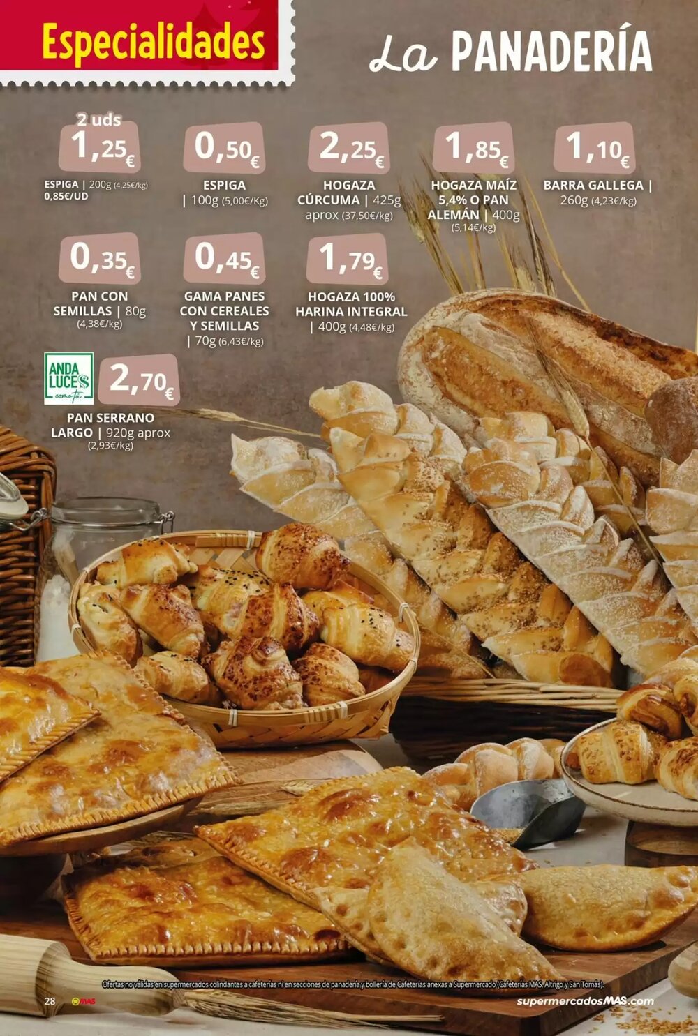 Folleto promocional de MAS válido desde el 28/11/2025 - Página 28.