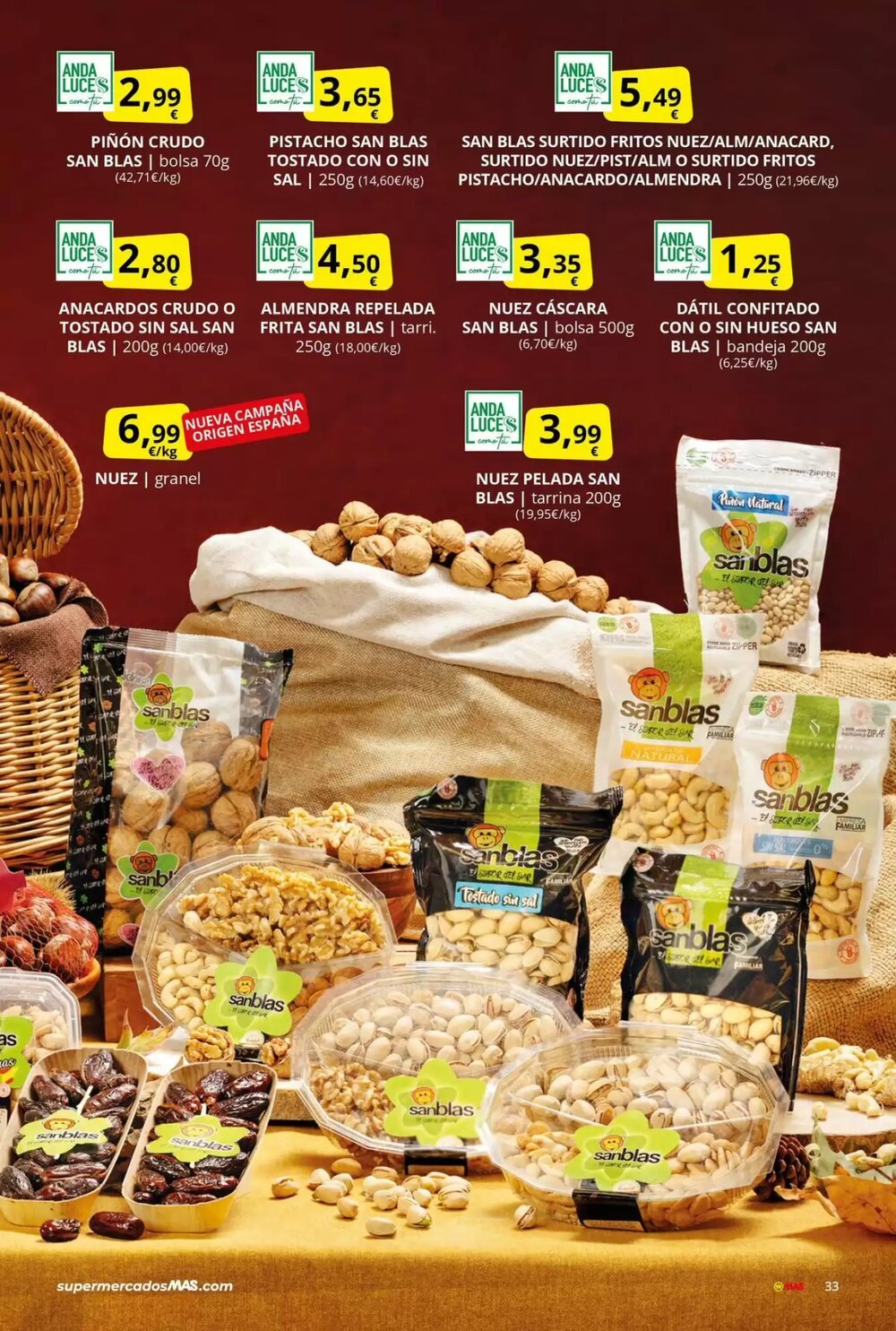 Folleto promocional de MAS válido desde el 28/11/2025 - Página 33.