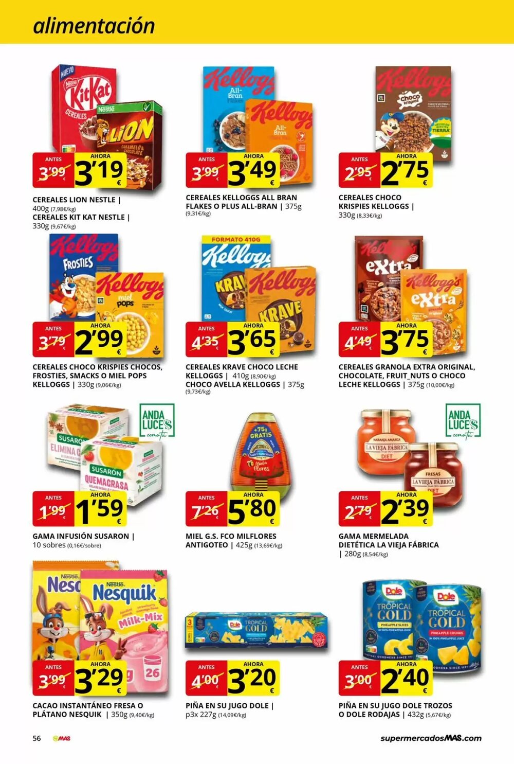 Folleto promocional de MAS válido desde el 28/11/2025 - Página 56.