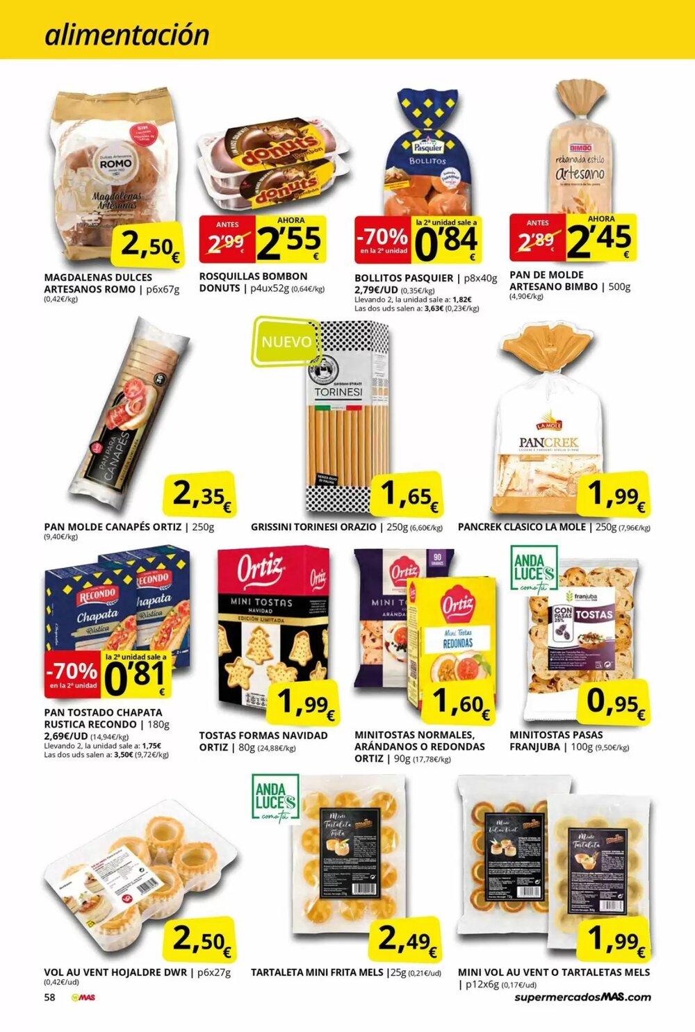 Folleto promocional de MAS válido desde el 28/11/2025 - Página 58.