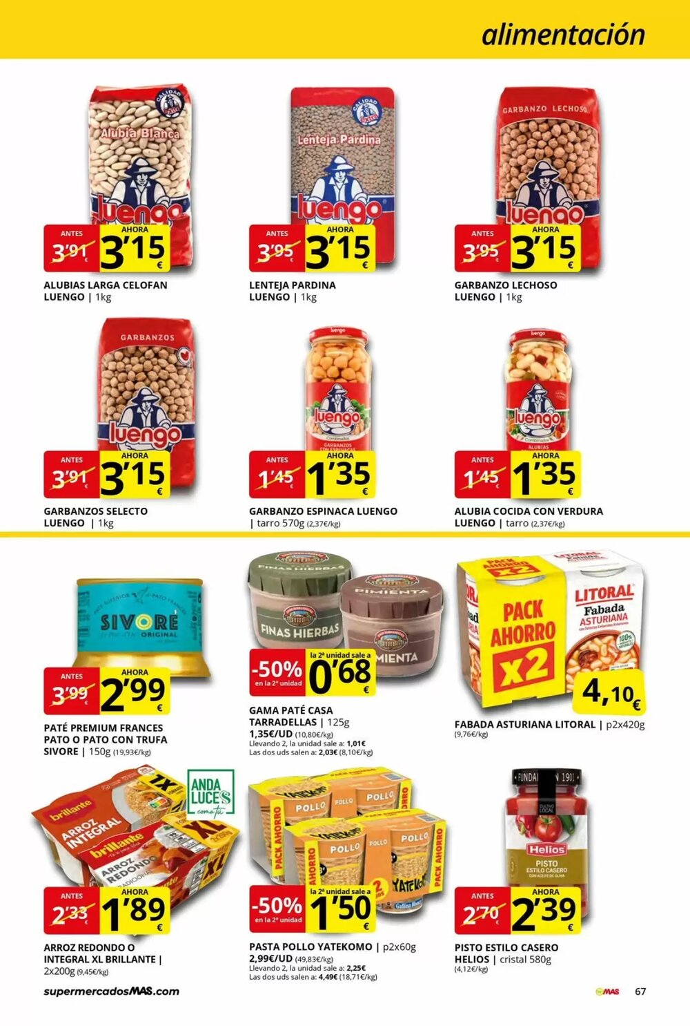 Folleto promocional de MAS válido desde el 28/11/2025 - Página 67.