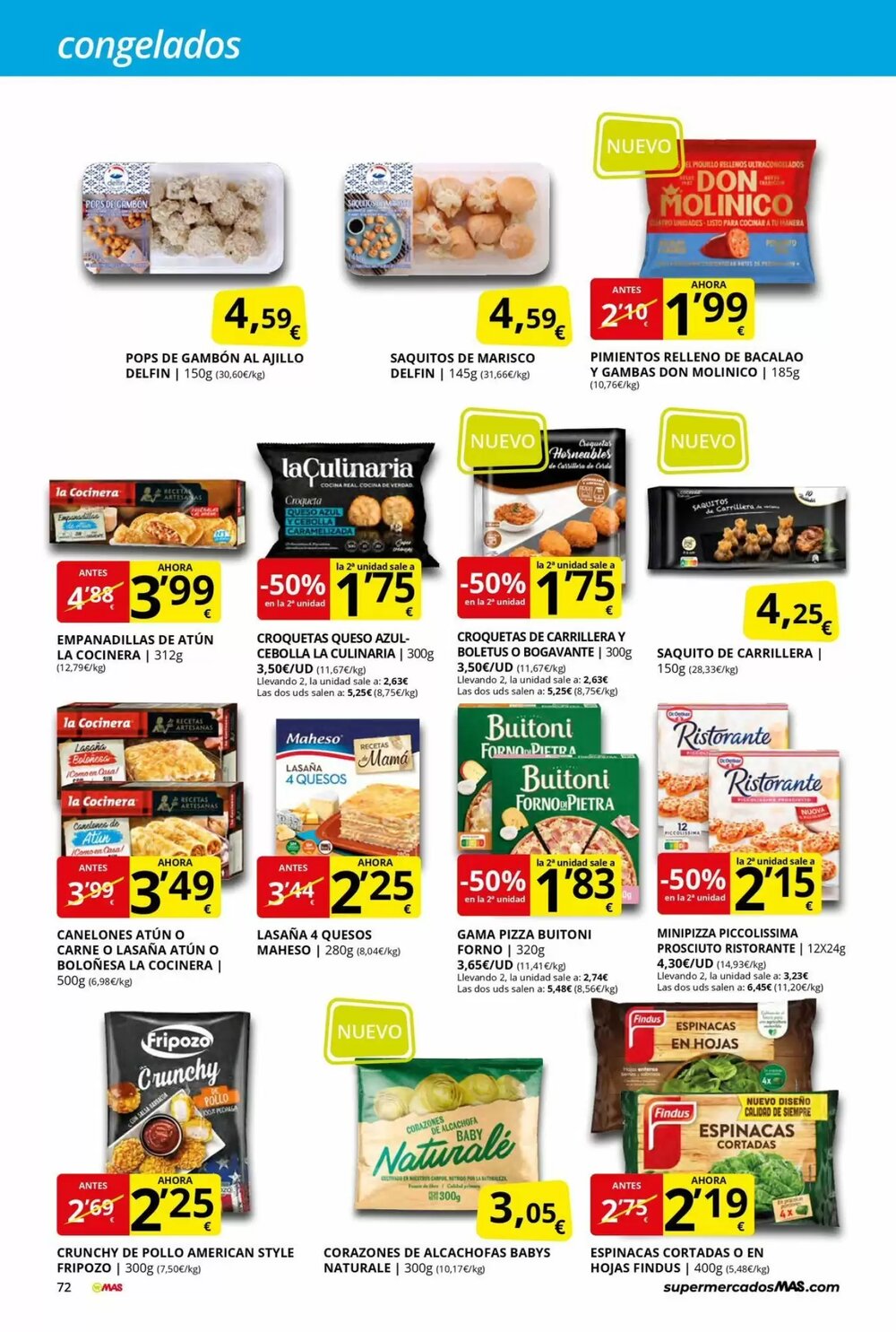 Folleto promocional de MAS válido desde el 28/11/2025 - Página 72.