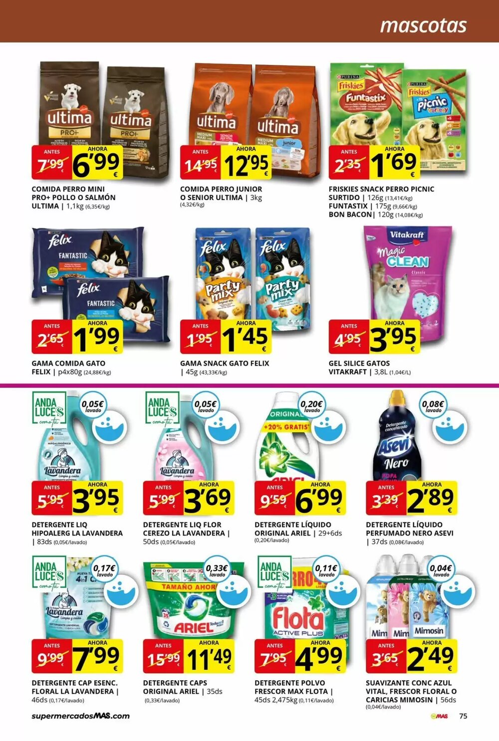 Folleto promocional de MAS válido desde el 28/11/2025 - Página 75.