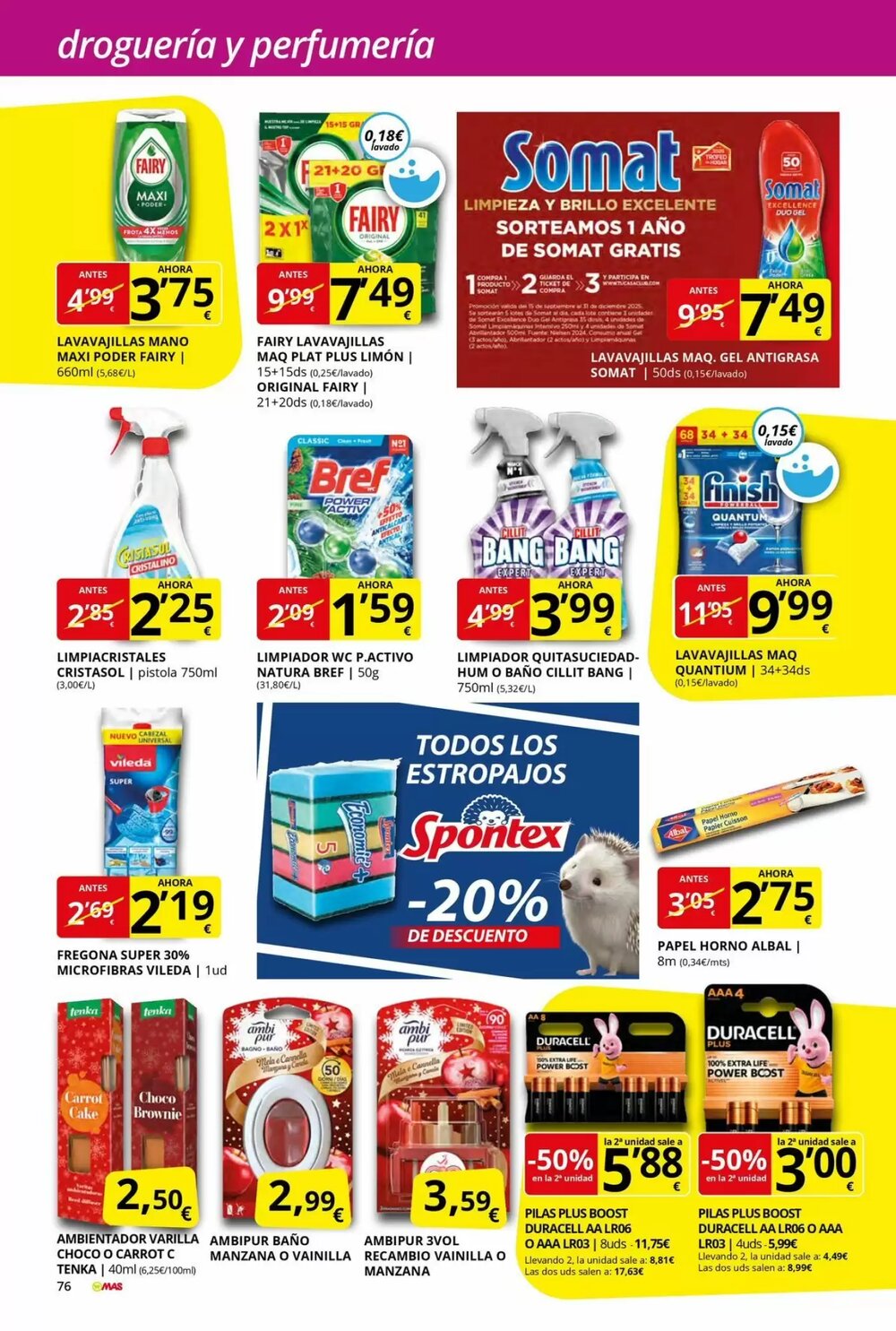 Folleto promocional de MAS válido desde el 28/11/2025 - Página 76.
