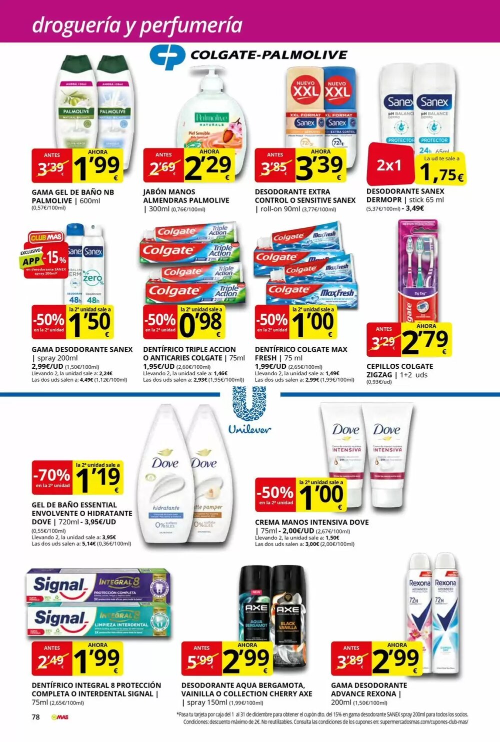 Folleto promocional de MAS válido desde el 28/11/2025 - Página 78.