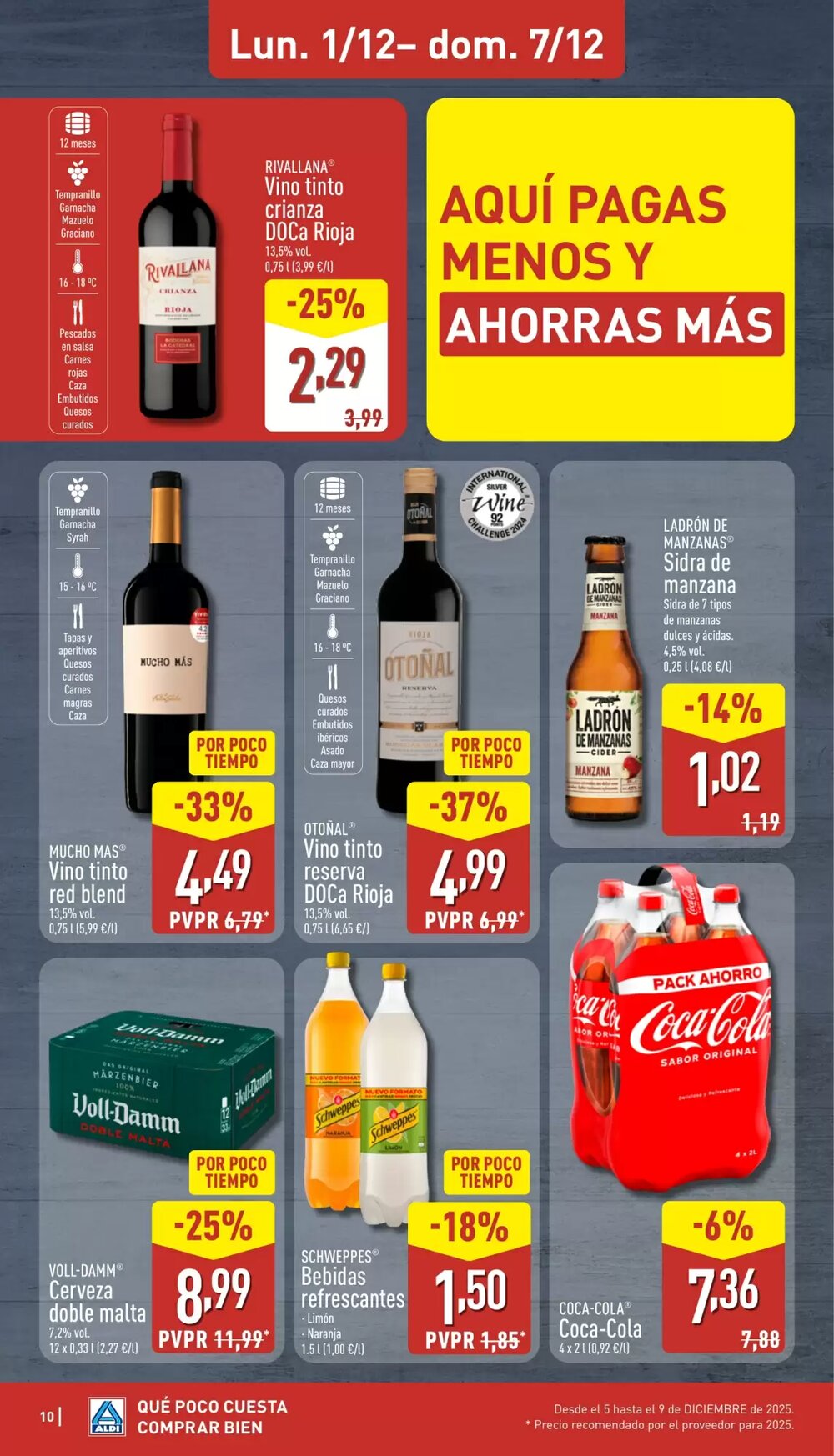 Folleto promocional de ALDI válido desde el 01/12/2025 - Página 10.