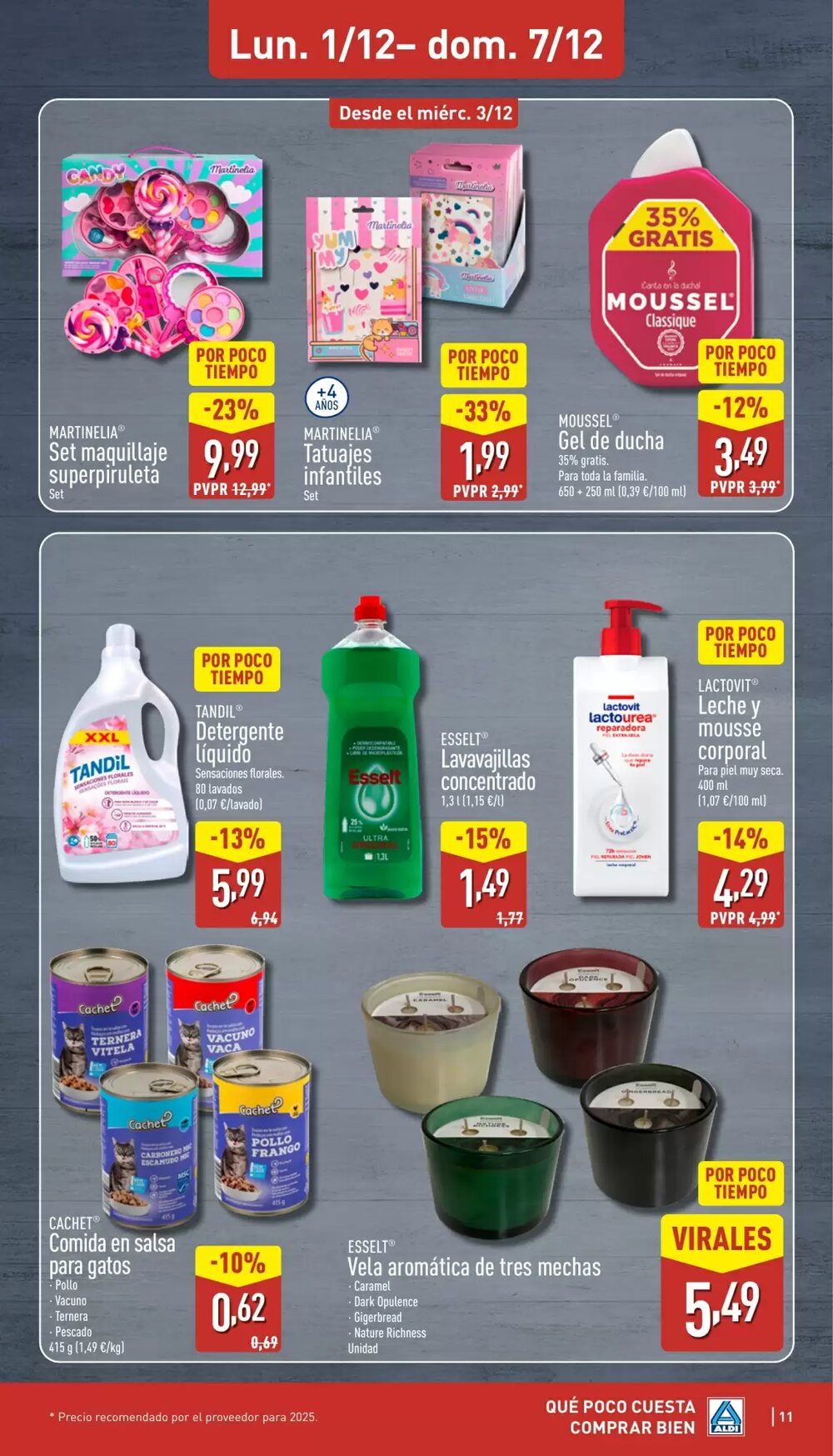 Folleto promocional de ALDI válido desde el 01/12/2025 - Página 11.