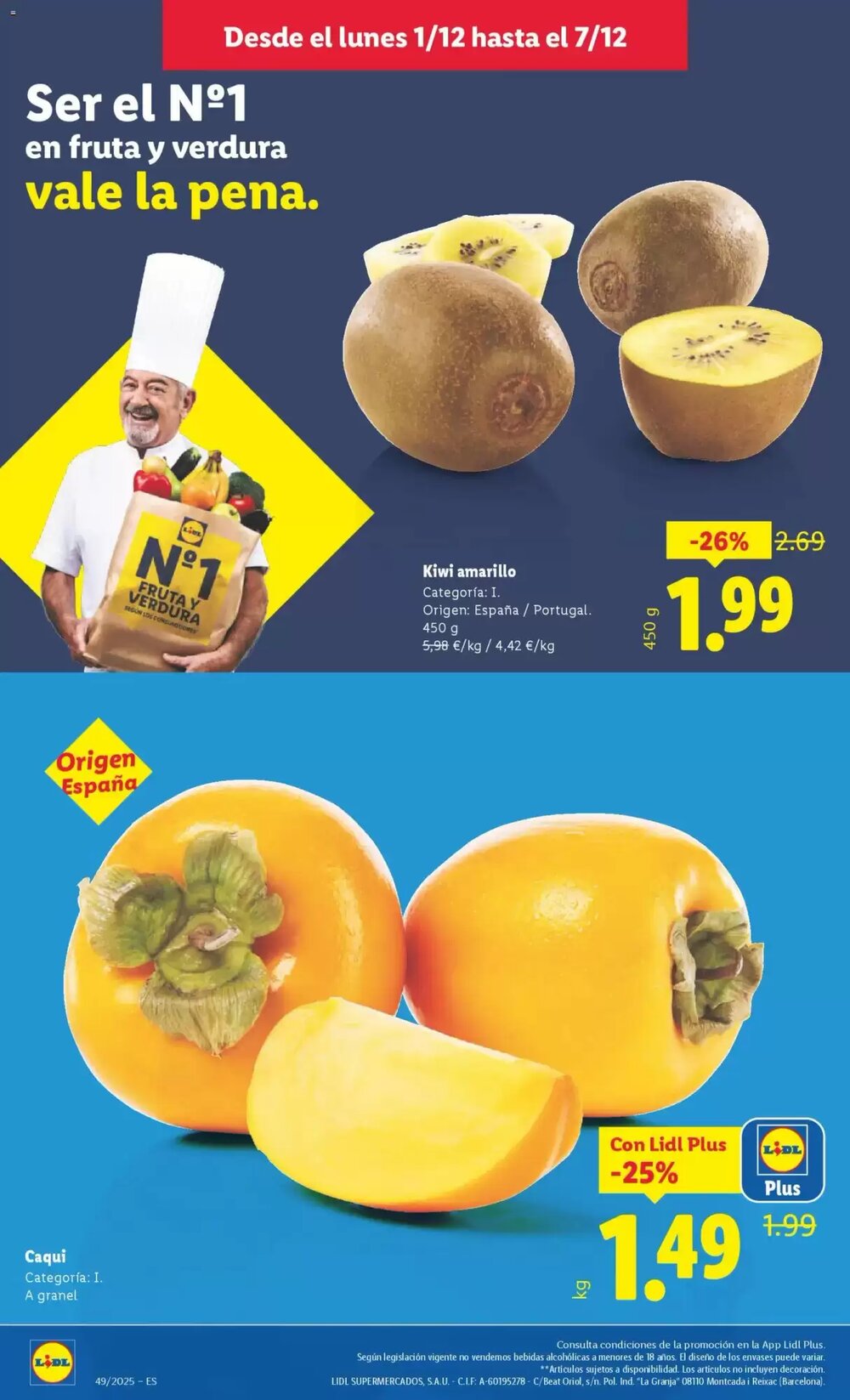 Folleto promocional de Lidl válido desde el 01/12/2025 - Página 2.