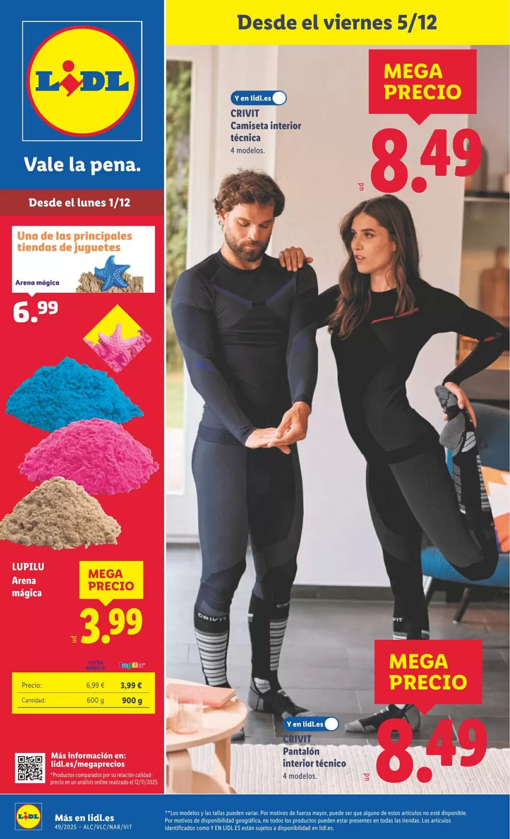 Folleto promocional de Lidl válido desde el 01/12/2025 - Página 1.