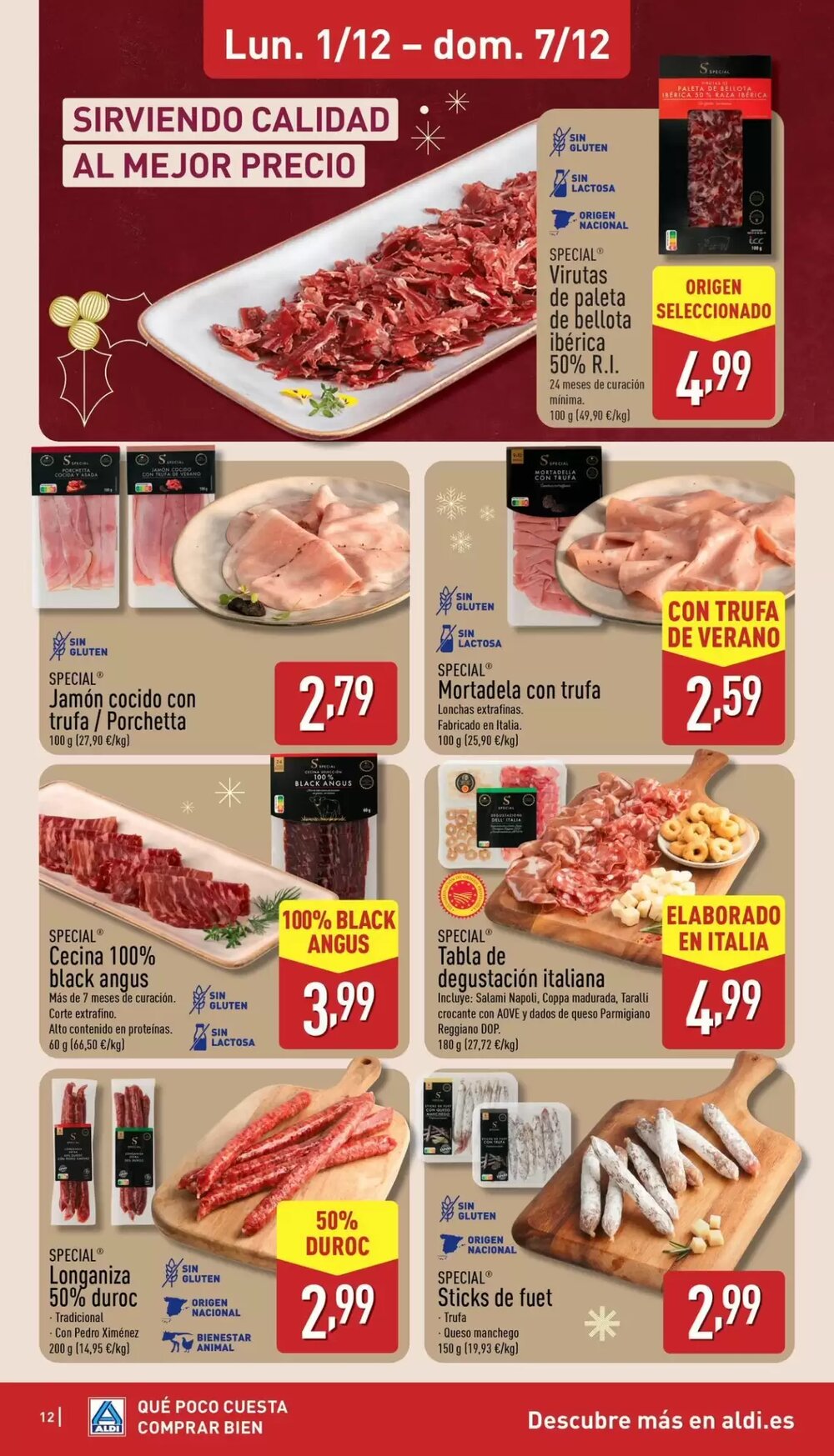Folleto promocional de ALDI válido desde el 01/12/2025 - Página 12.