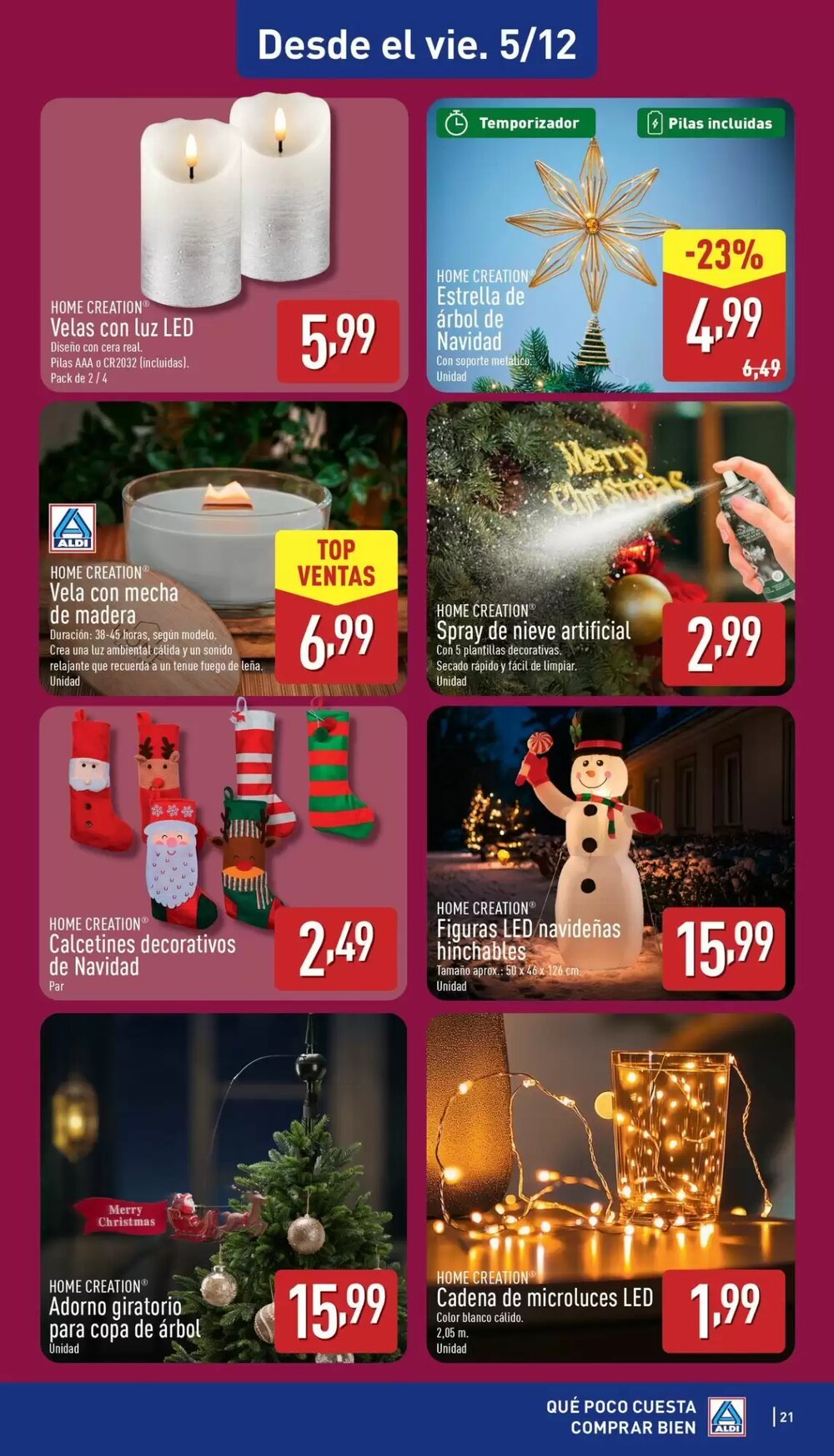 Folleto promocional de ALDI válido desde el 01/12/2025 - Página 21.